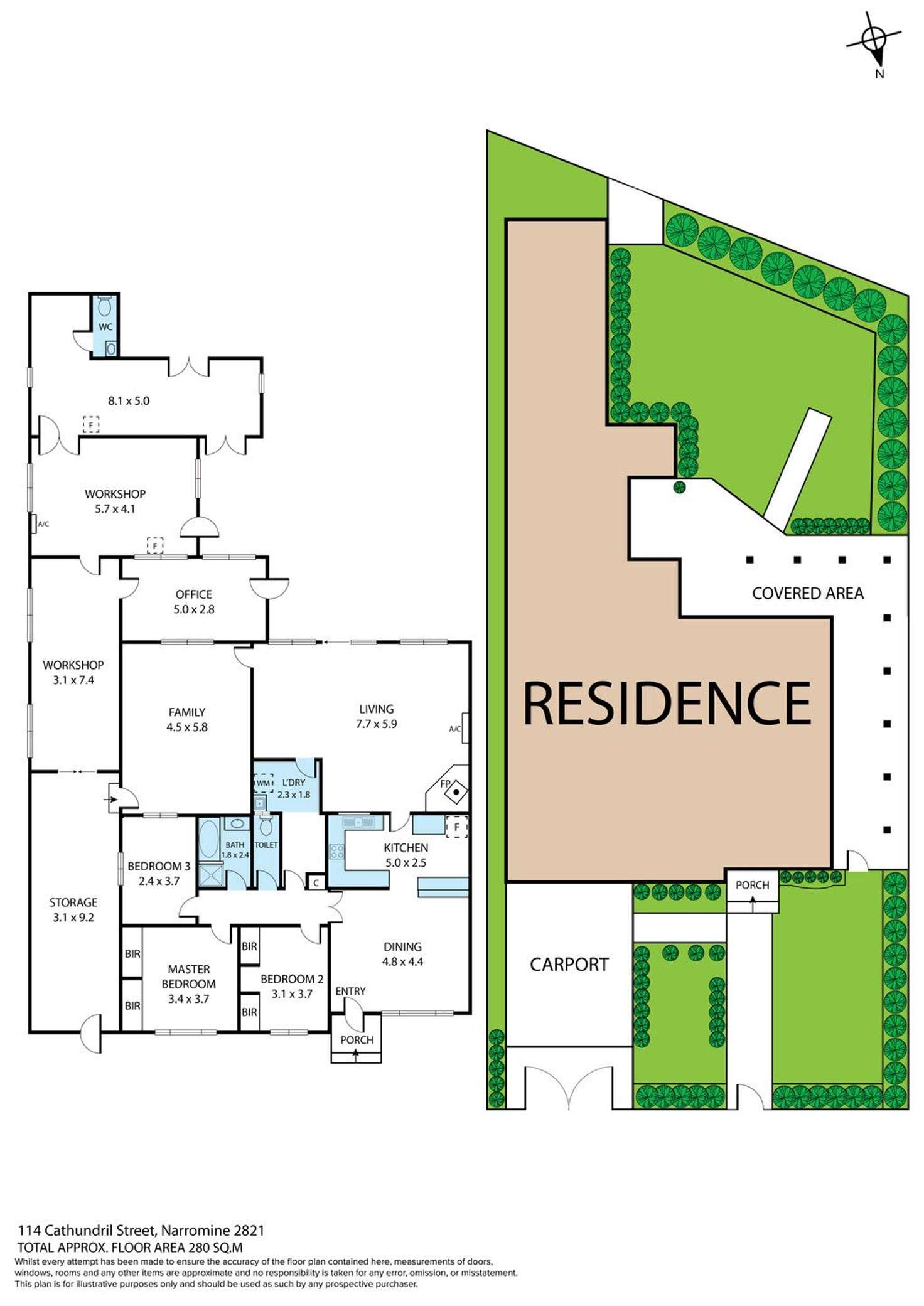 Floorplan of Homely house listing, 114 Cathundril Street, Narromine NSW 2821