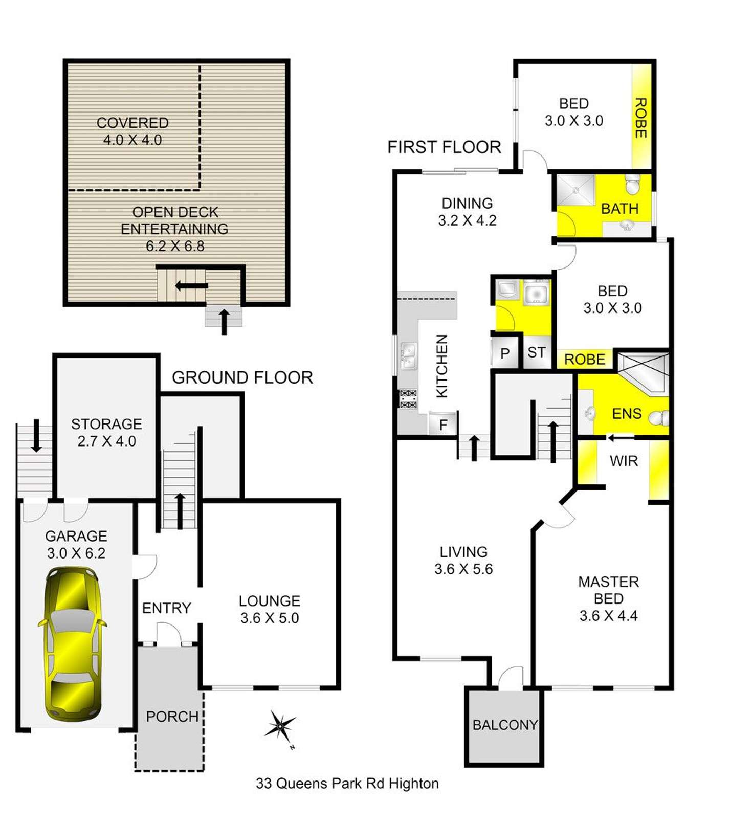 Floorplan of Homely house listing, 33 Queens Park Road, Highton VIC 3216