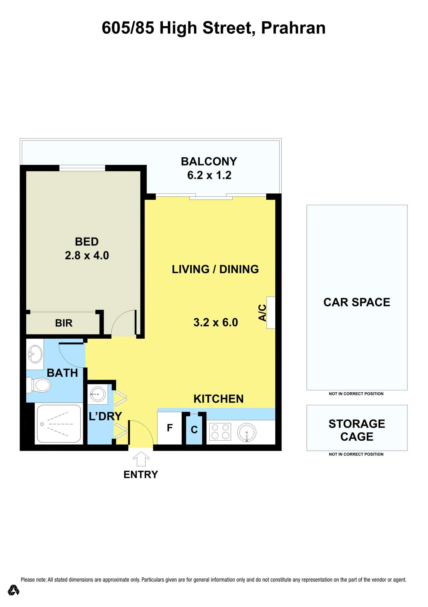 Floorplan of Homely apartment listing, 605/85-87 High Street, Prahran VIC 3181