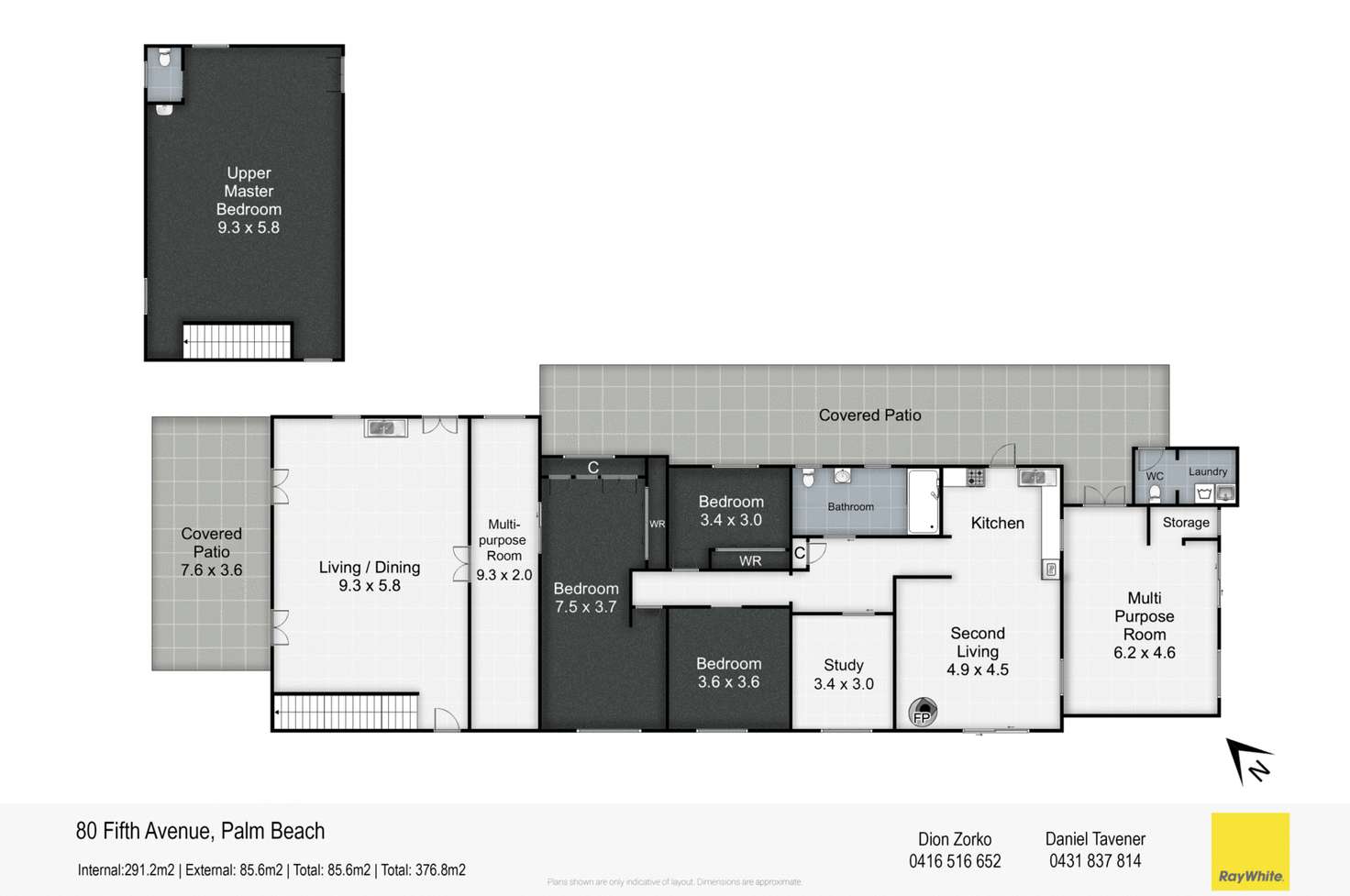 Floorplan of Homely house listing, 80 Fifth Avenue, Palm Beach QLD 4221