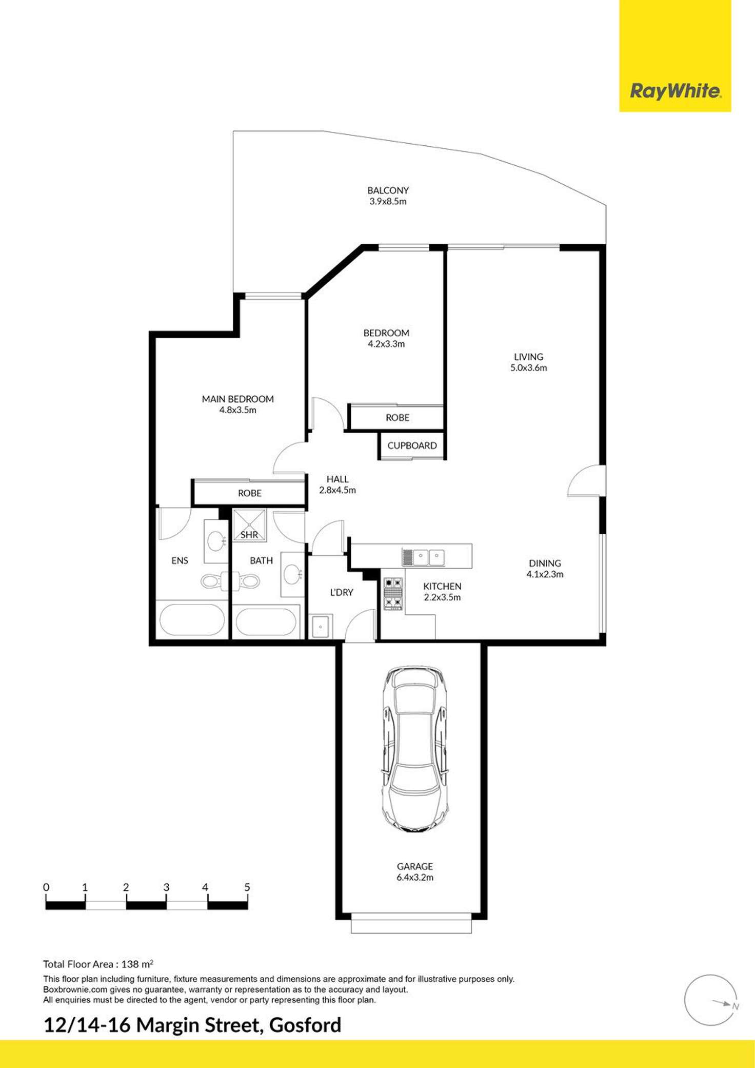 Floorplan of Homely apartment listing, 12/14-16 Margin Street, Gosford NSW 2250