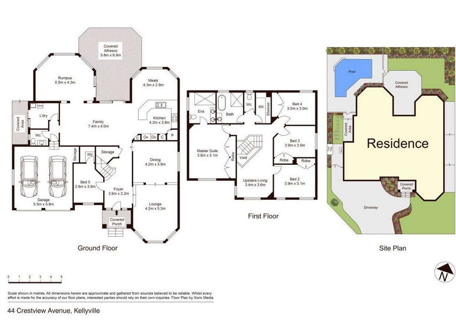 Floorplan of Homely house listing, 44 Crestview Avenue, Kellyville NSW 2155