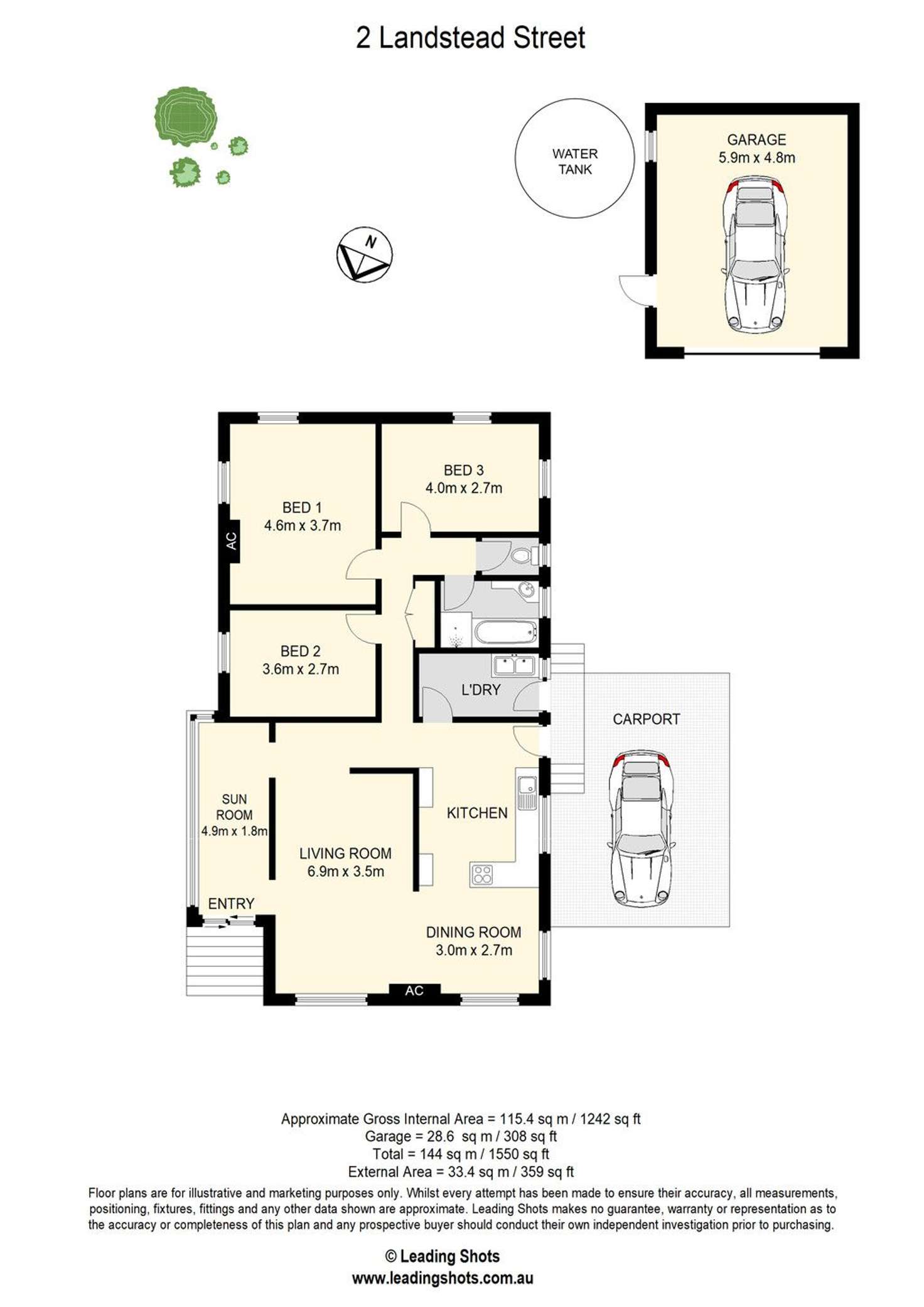 Floorplan of Homely house listing, 2 Landstead Street, Oxley QLD 4075