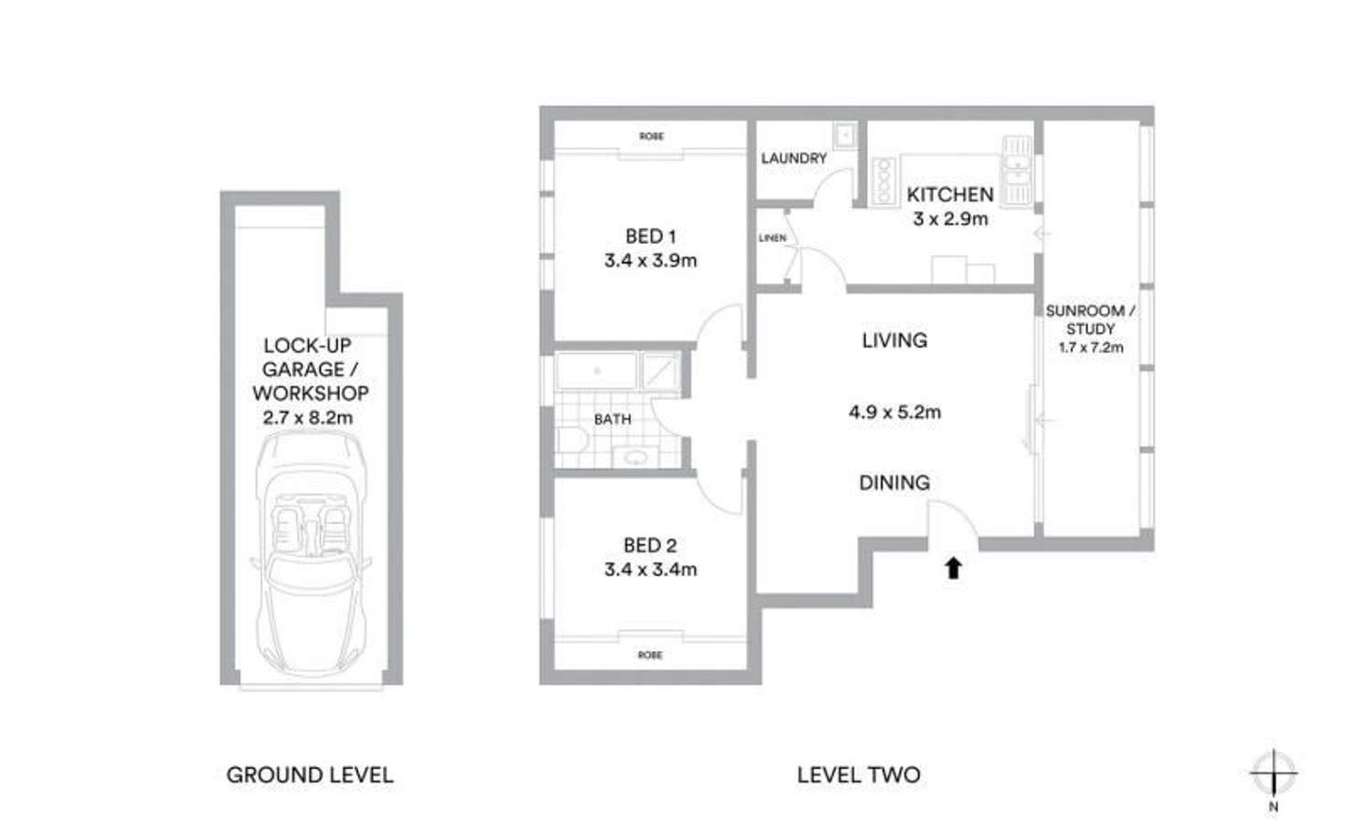 Floorplan of Homely apartment listing, 6/2 Kynaston Avenue, Randwick NSW 2031