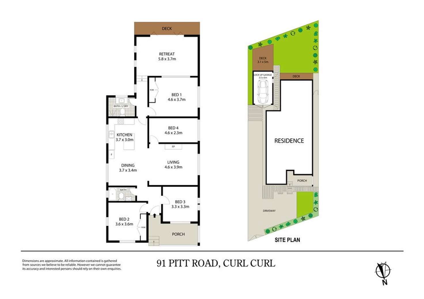 Floorplan of Homely house listing, 91 Pitt Road, North Curl Curl NSW 2099