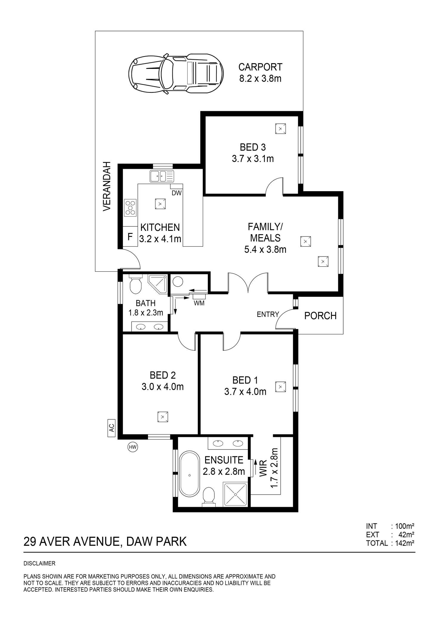 Floorplan of Homely house listing, 29 Aver Avenue, Daw Park SA 5041