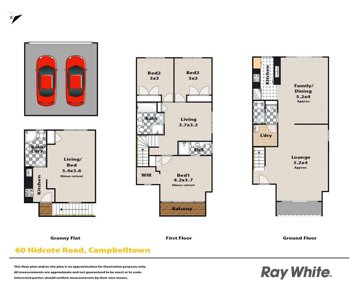 Floorplan of Homely house listing, 60 Hidcote Road, Campbelltown NSW 2560