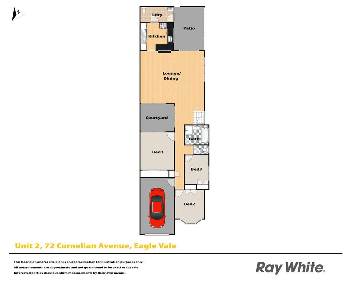 Floorplan of Homely house listing, 2/72 Cornelian Avenue, Eagle Vale NSW 2558