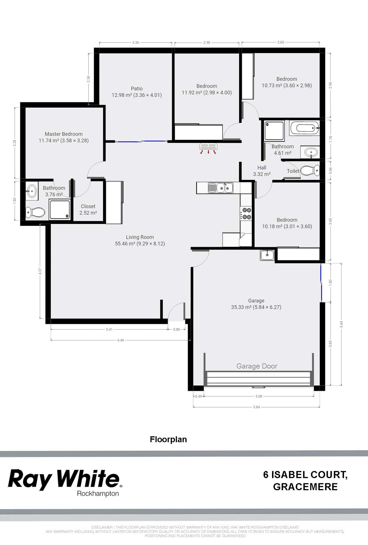 Floorplan of Homely house listing, 6 Isabel Court, Gracemere QLD 4702