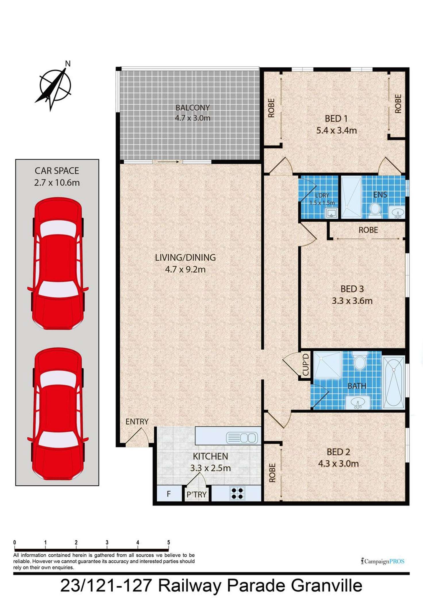 Floorplan of Homely unit listing, 23/121-127 Railway Parade, Granville NSW 2142