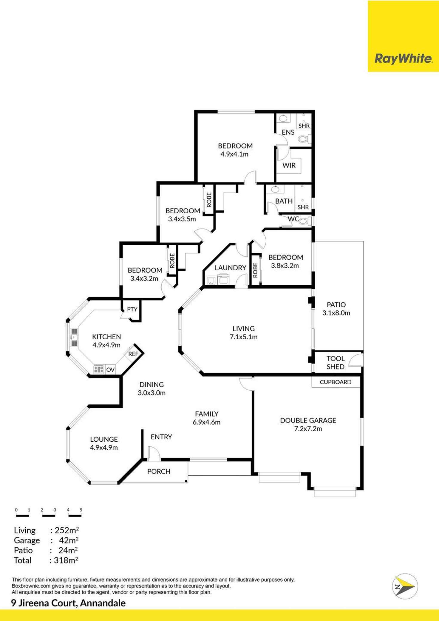 Floorplan of Homely house listing, 9 Jireena Court, Annandale QLD 4814