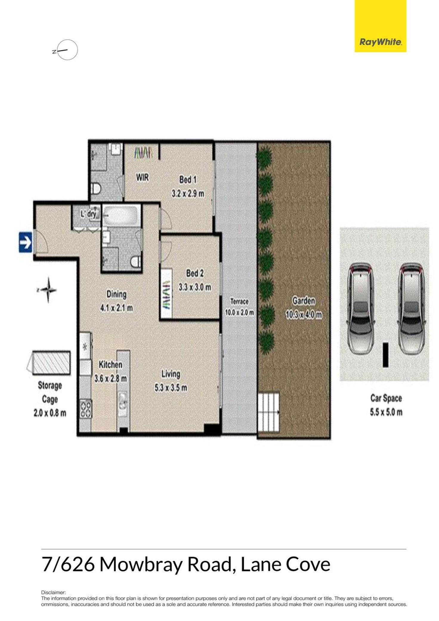 Floorplan of Homely unit listing, 7/626 Mowbray Road, Lane Cove North NSW 2066