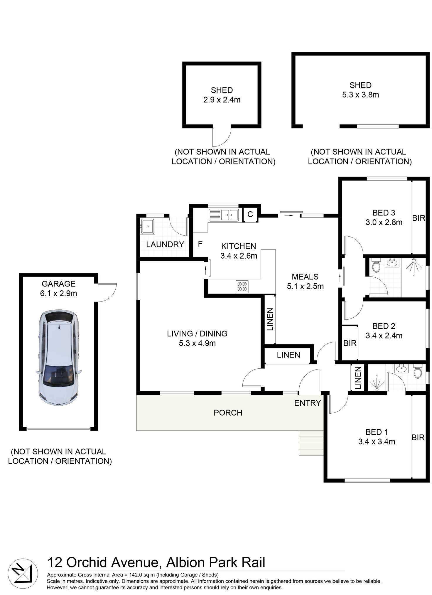 Floorplan of Homely house listing, 12 Orchid Avenue, Albion Park Rail NSW 2527