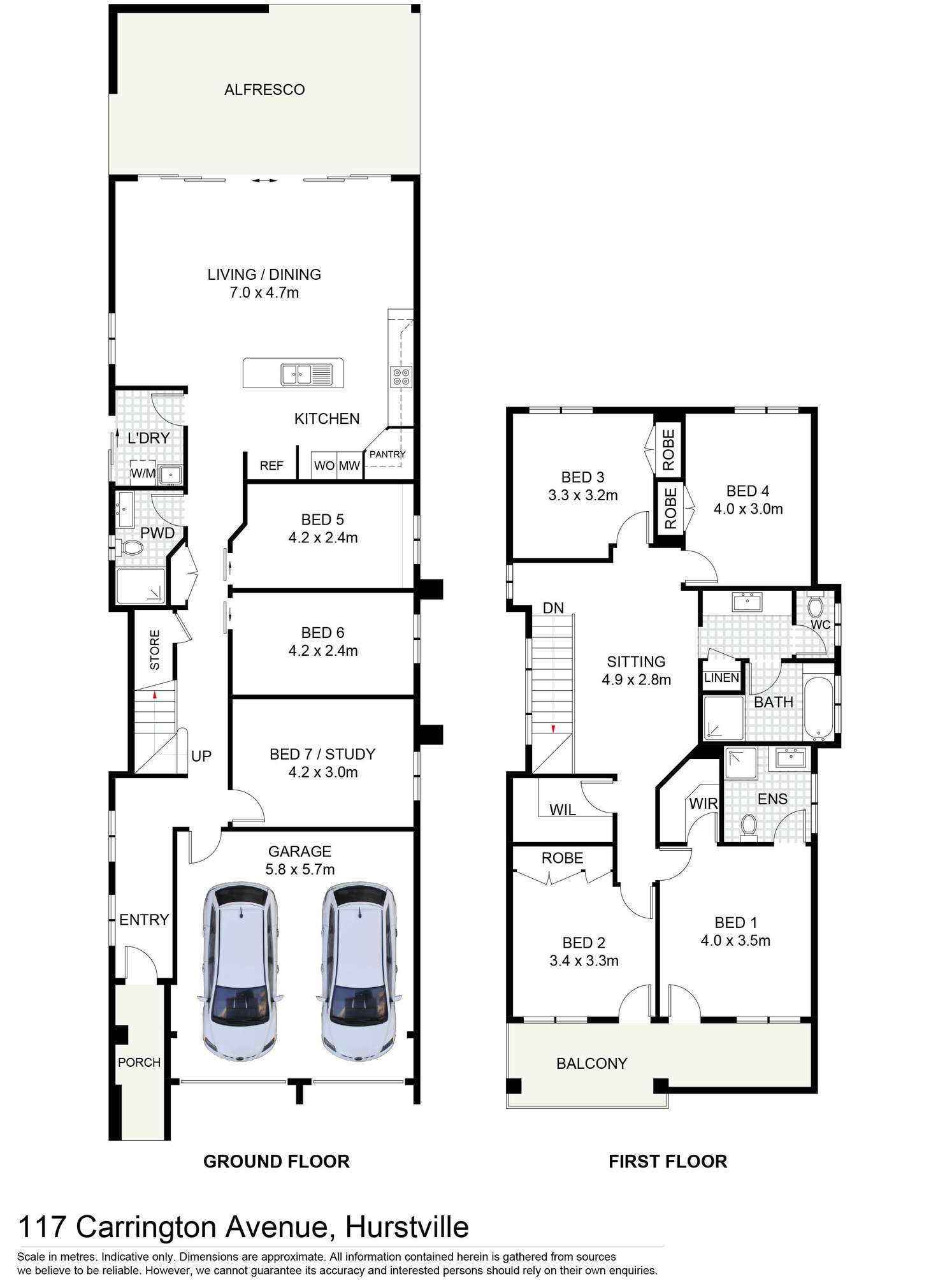 Floorplan of Homely house listing, 117 Carrington Avenue, Hurstville NSW 2220