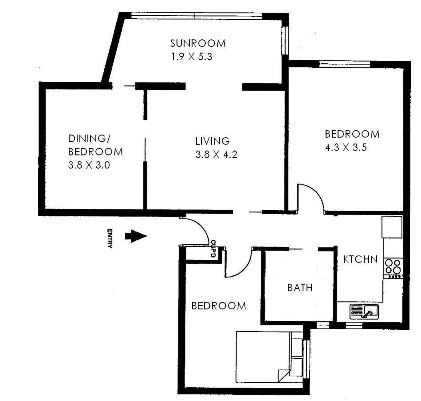 Floorplan of Homely apartment listing, 11/28 Onslow Avenue, Elizabeth Bay NSW 2011