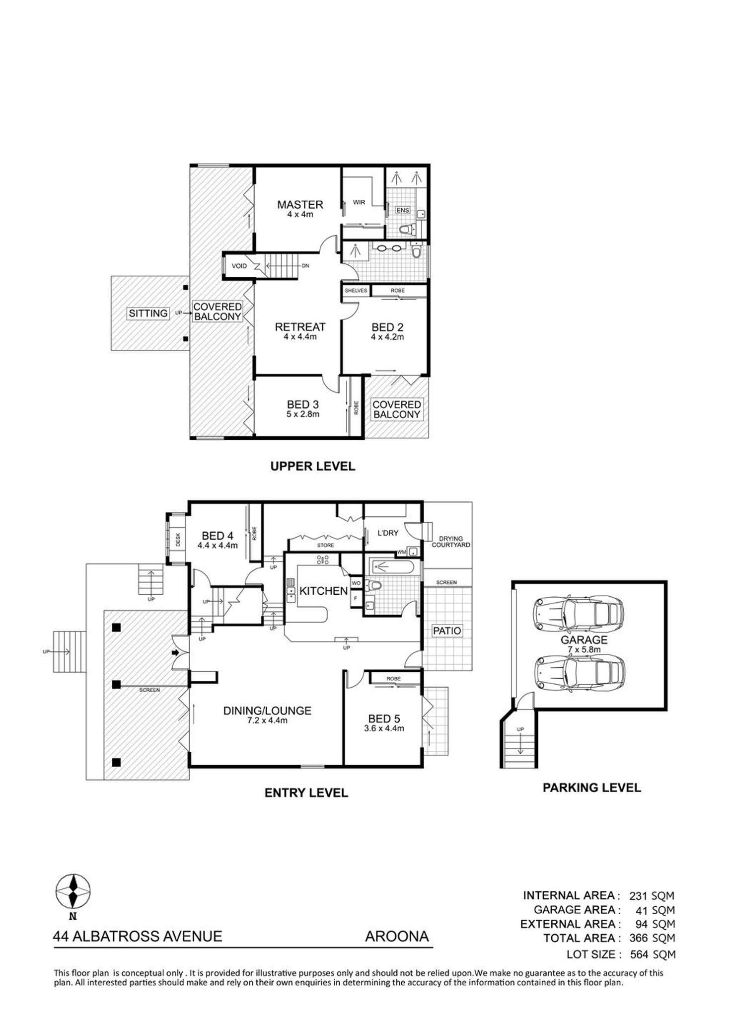 Floorplan of Homely house listing, 44 Albatross Avenue, Aroona QLD 4551