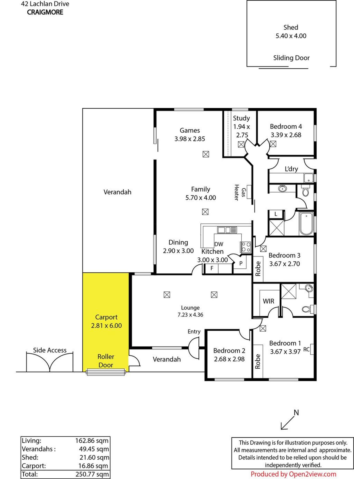 Floorplan of Homely house listing, 42 Lachlan Drive, Craigmore SA 5114