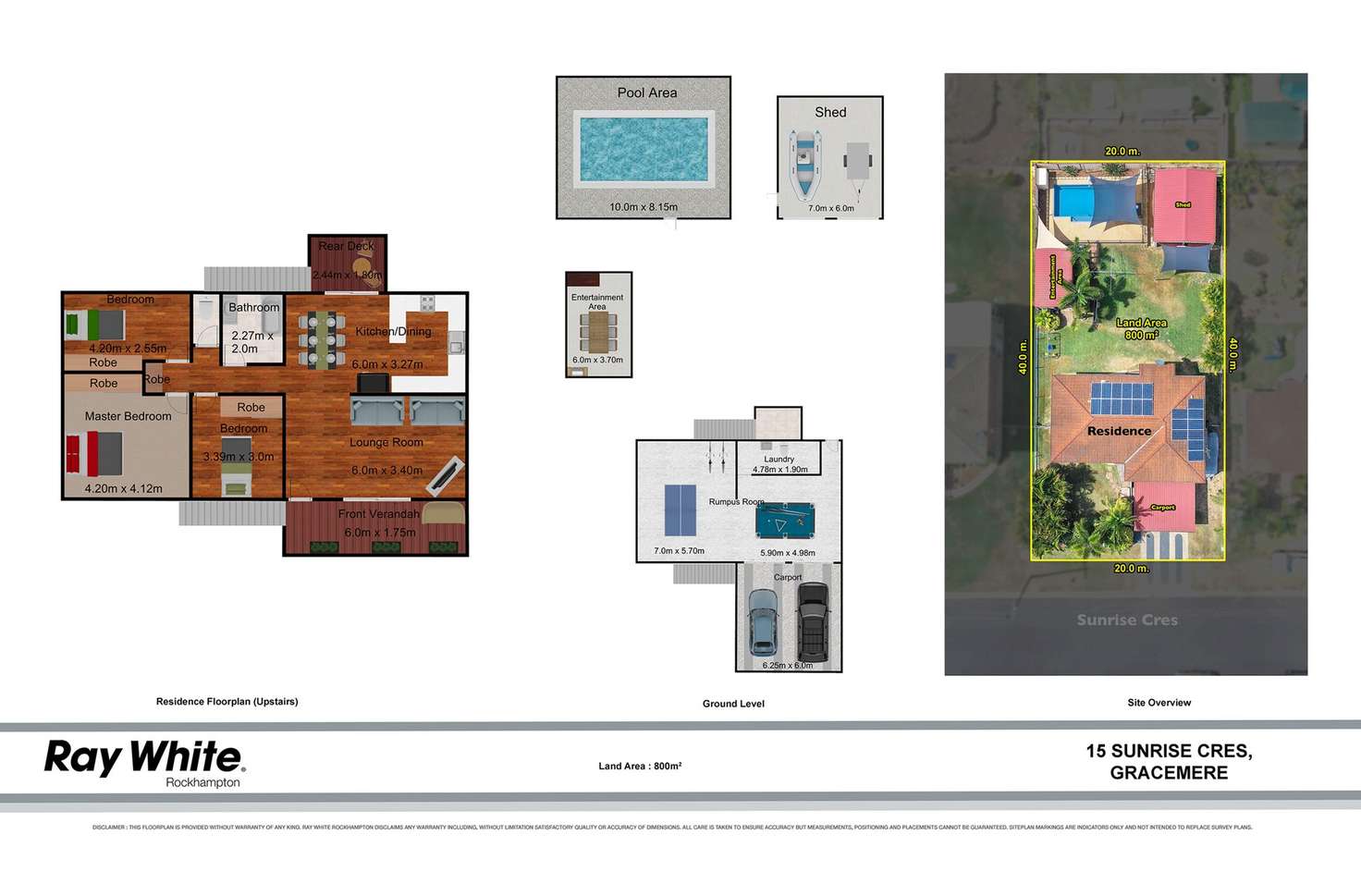 Floorplan of Homely house listing, 15 Sunrise Crescent, Gracemere QLD 4702