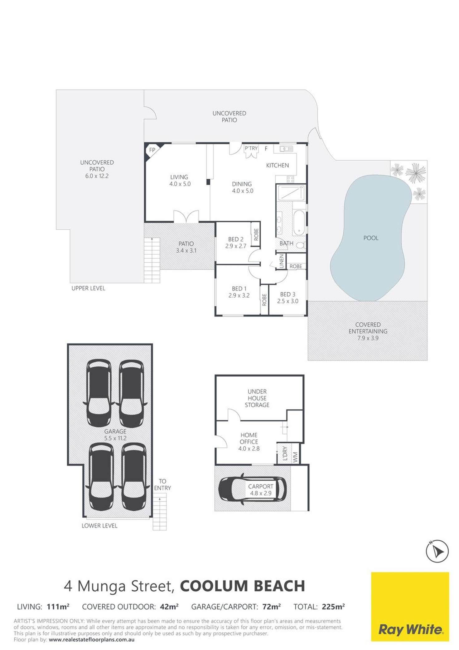 Floorplan of Homely house listing, 4 Munga Street, Coolum Beach QLD 4573