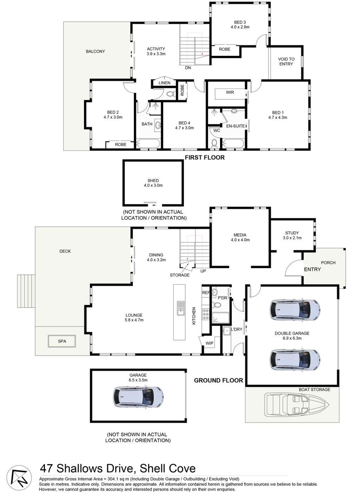 Floorplan of Homely house listing, 47 Shallows Drive, Shell Cove NSW 2529