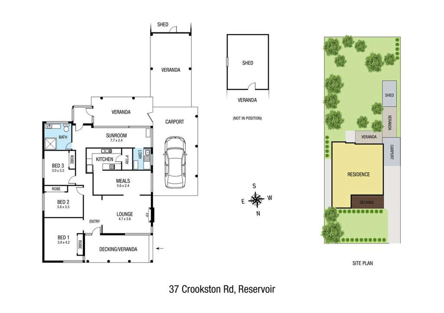 Floorplan of Homely house listing, 37 Crookston Road, Reservoir VIC 3073