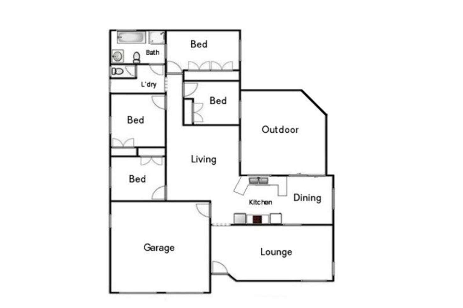 Floorplan of Homely house listing, 121 Glenvale Road, Newtown QLD 4350