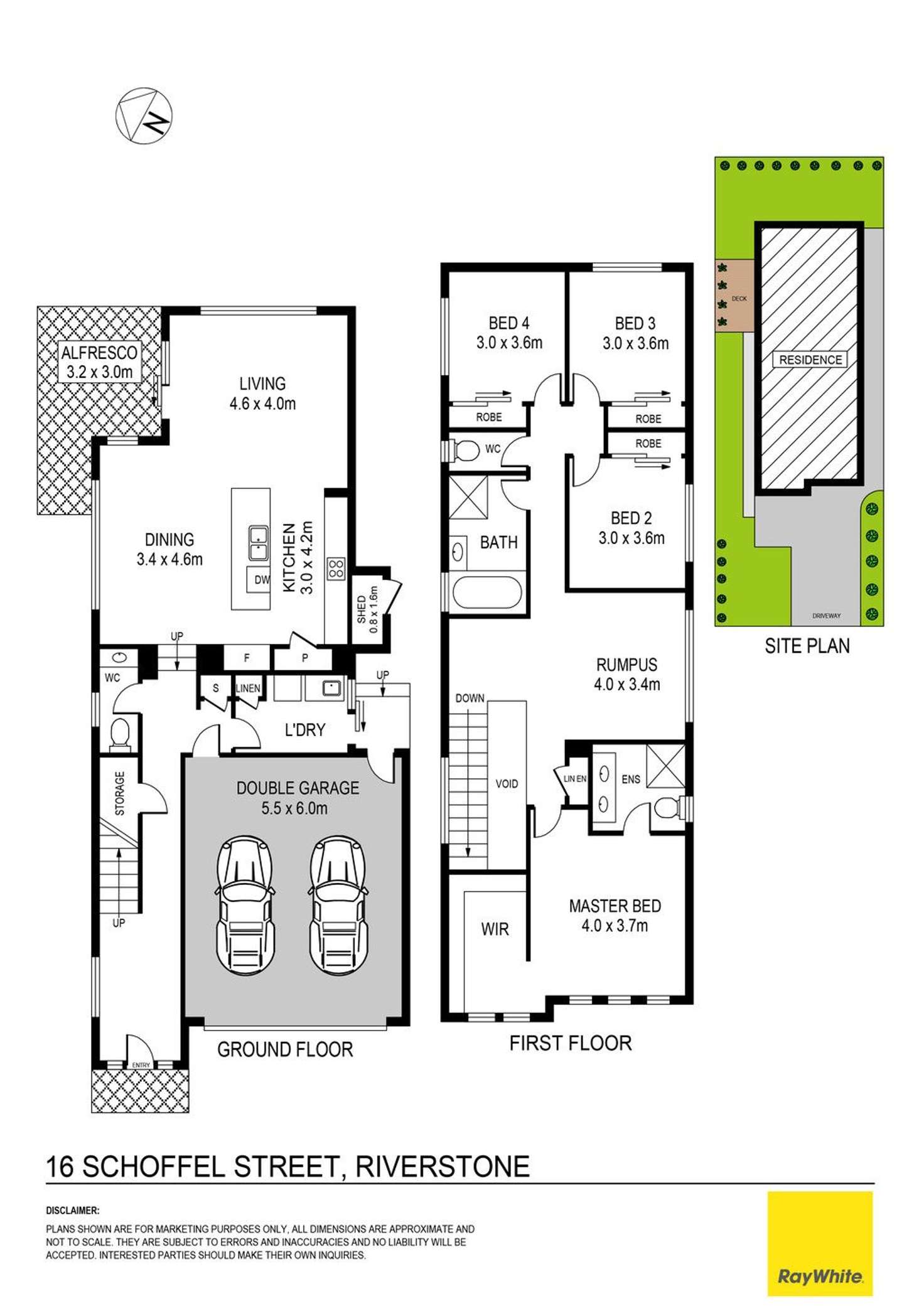 Floorplan of Homely house listing, 16 Schoffel Street, Grantham Farm, Riverstone NSW 2765