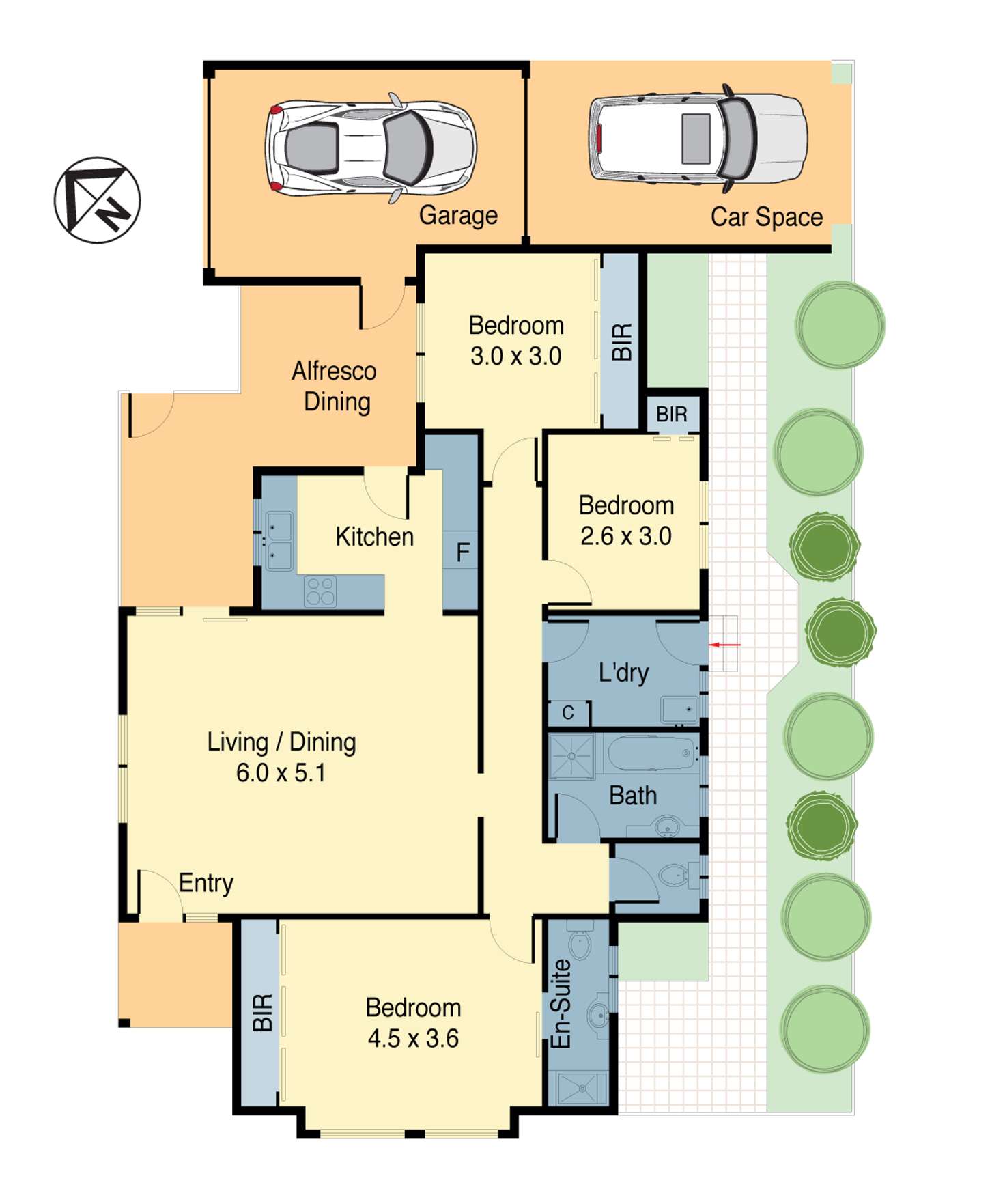 Floorplan of Homely villa listing, 2/15-17 Hancott Street, Ryde NSW 2112