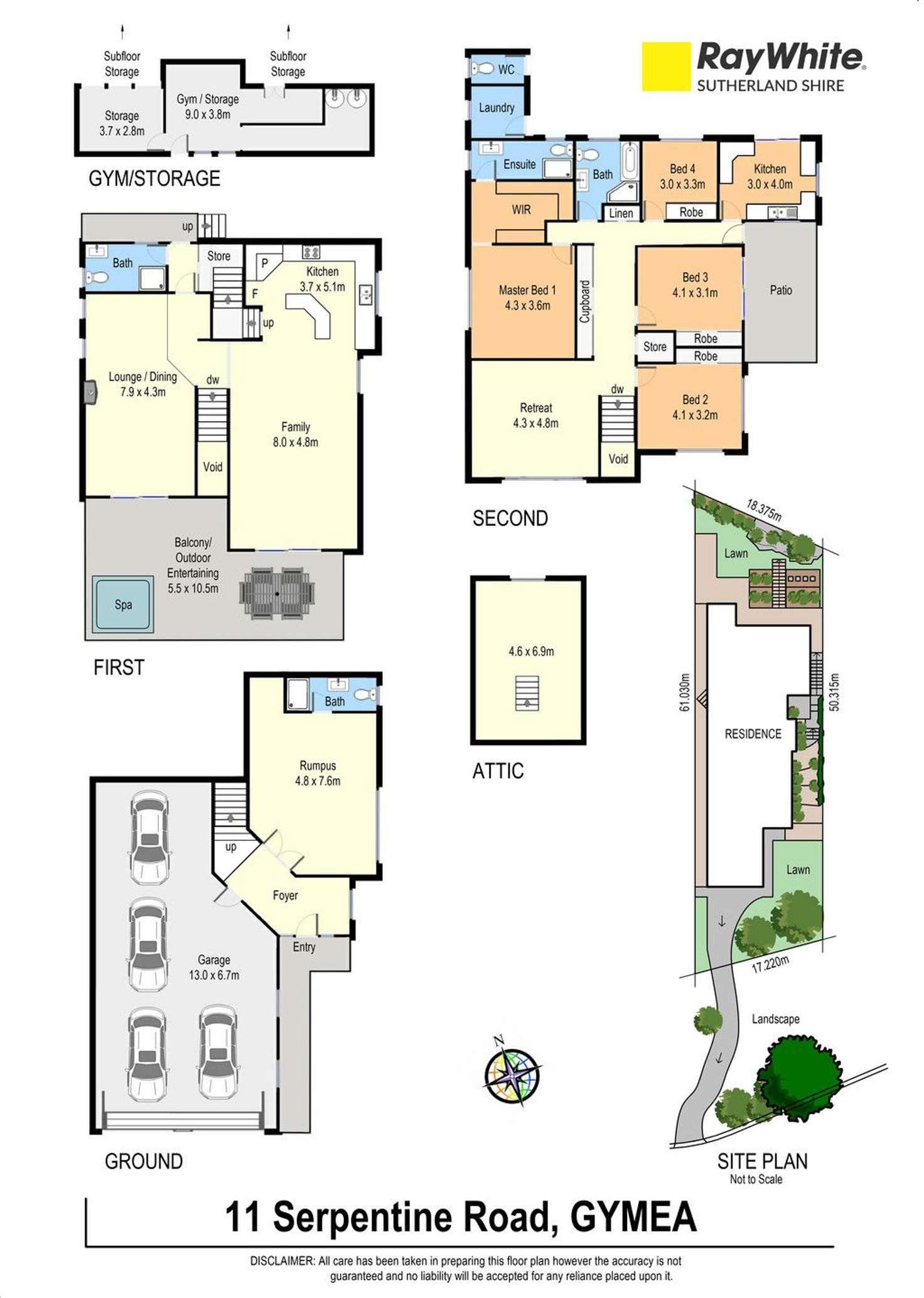 Floorplan of Homely house listing, 11 Serpentine Road, Gymea NSW 2227