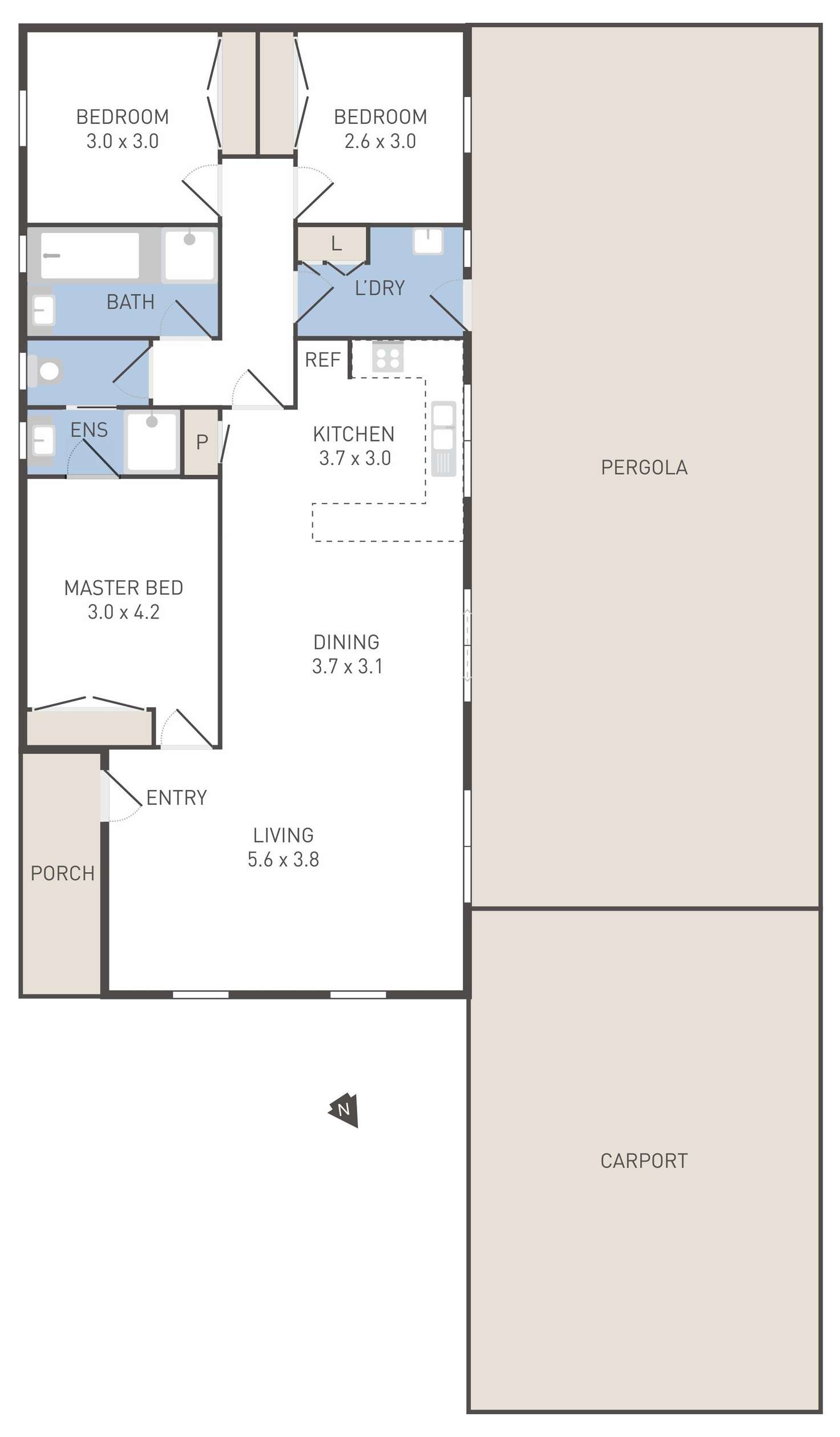 Floorplan of Homely house listing, 15 Greens Road, Wyndham Vale VIC 3024