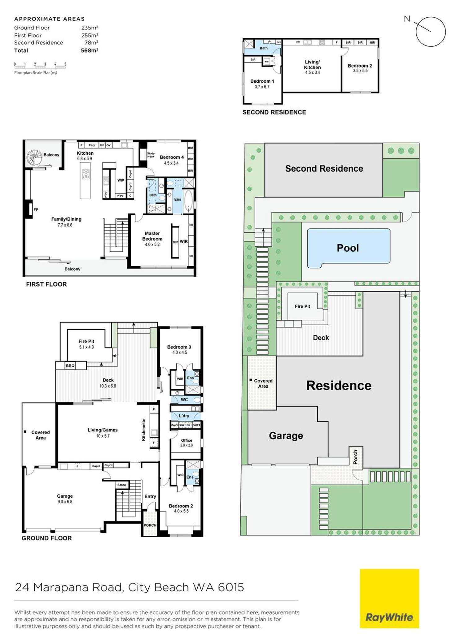 Floorplan of Homely house listing, 24 Marapana Road, City Beach WA 6015