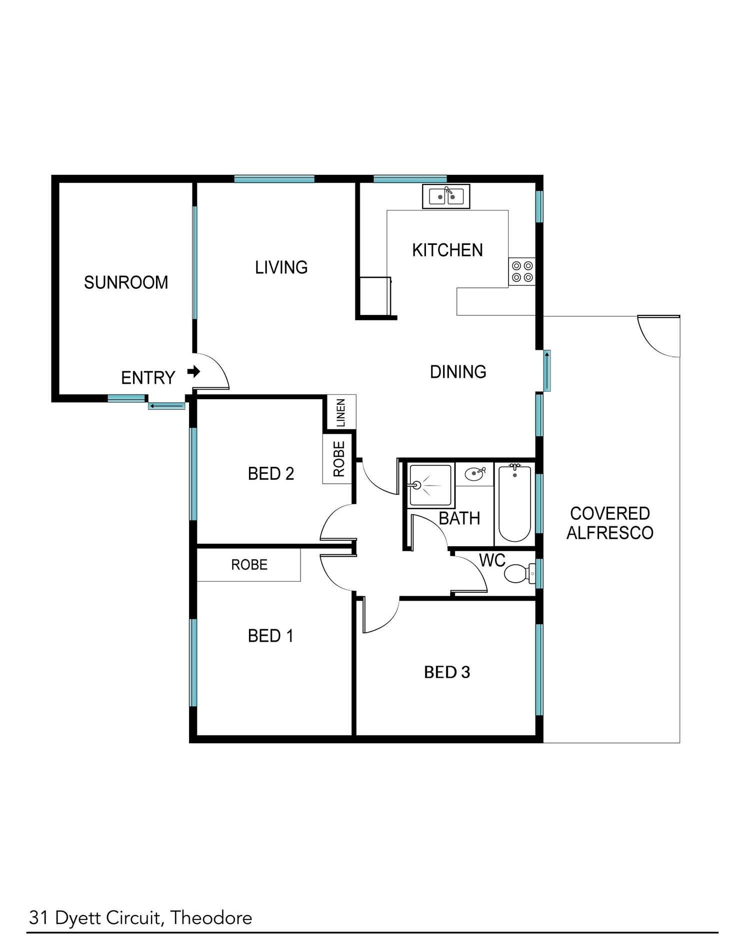 Floorplan of Homely house listing, 31 Dyett Circuit, Theodore ACT 2905