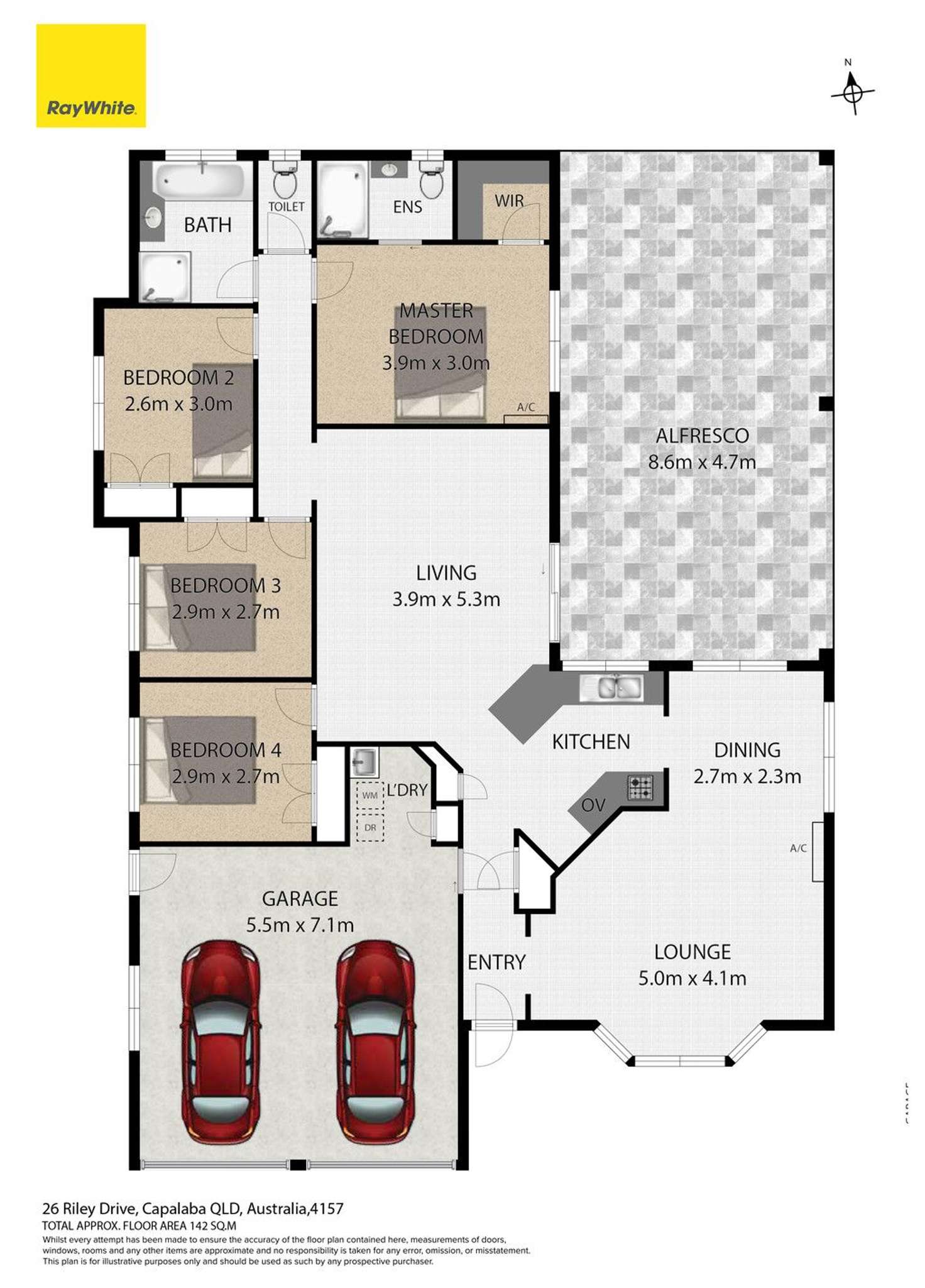 Floorplan of Homely house listing, 26 Riley Drive, Capalaba QLD 4157