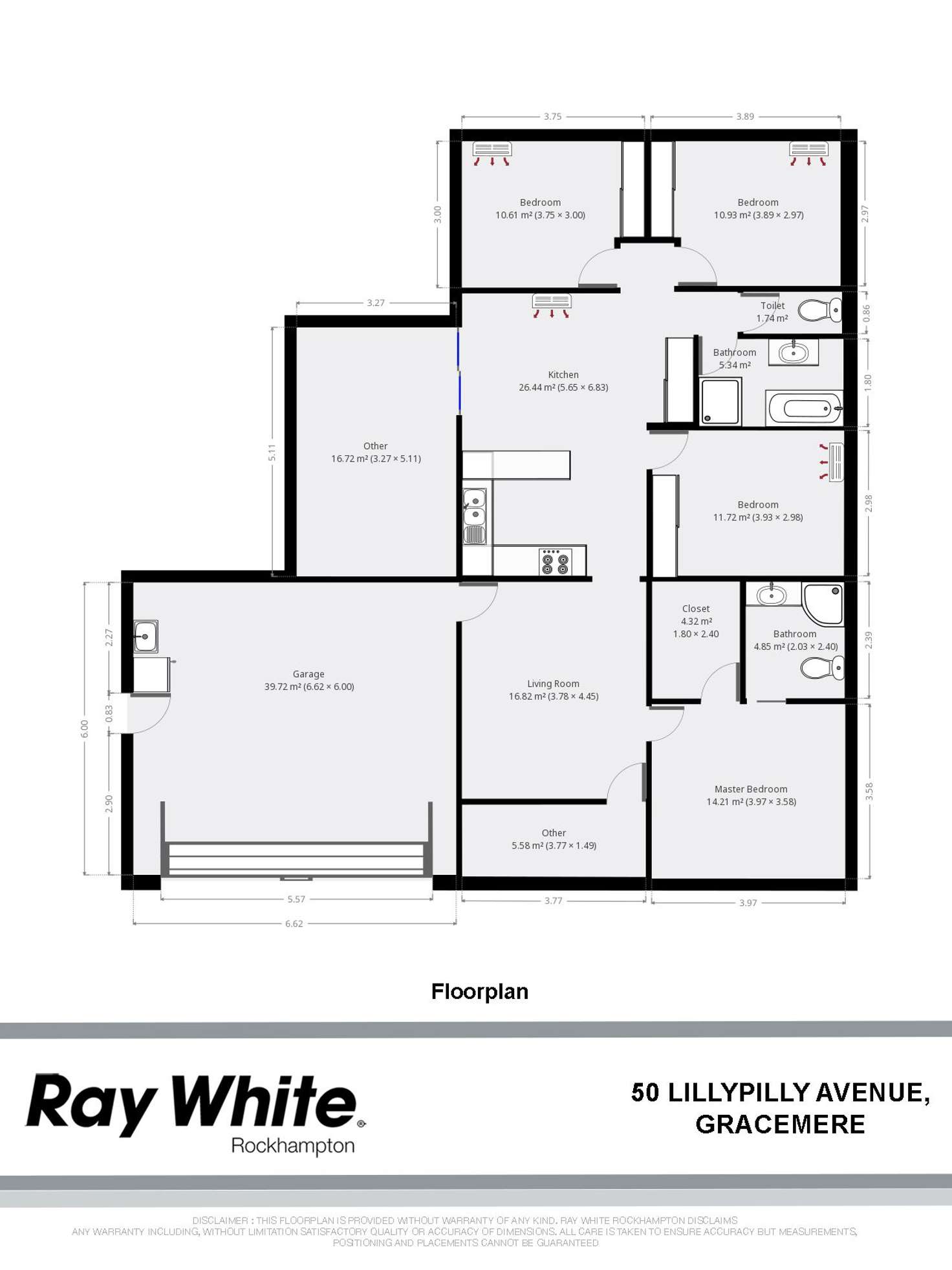 Floorplan of Homely house listing, 50 Lillypilly Avenue, Gracemere QLD 4702