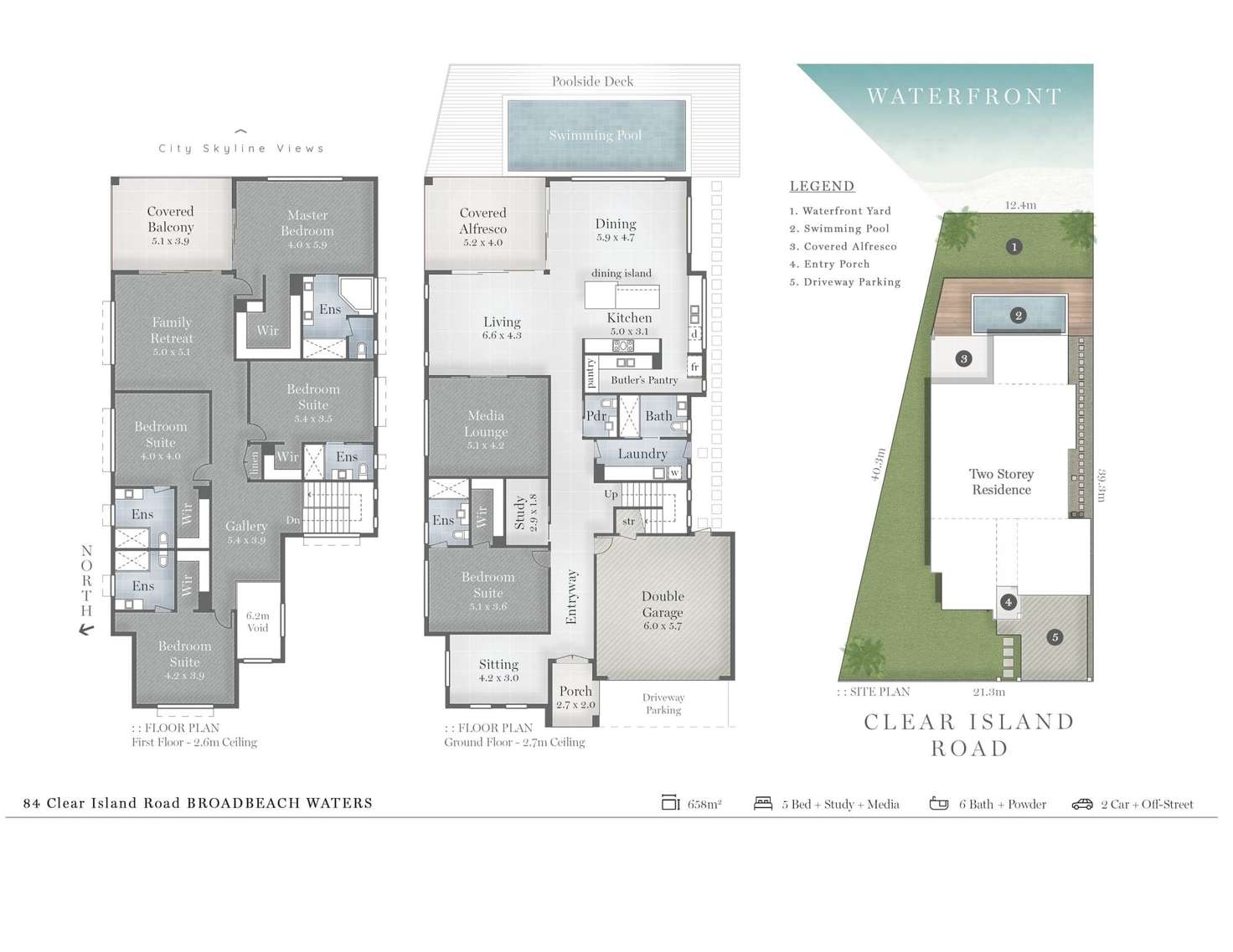 Floorplan of Homely house listing, 84 Clear Island Road, Broadbeach Waters QLD 4218