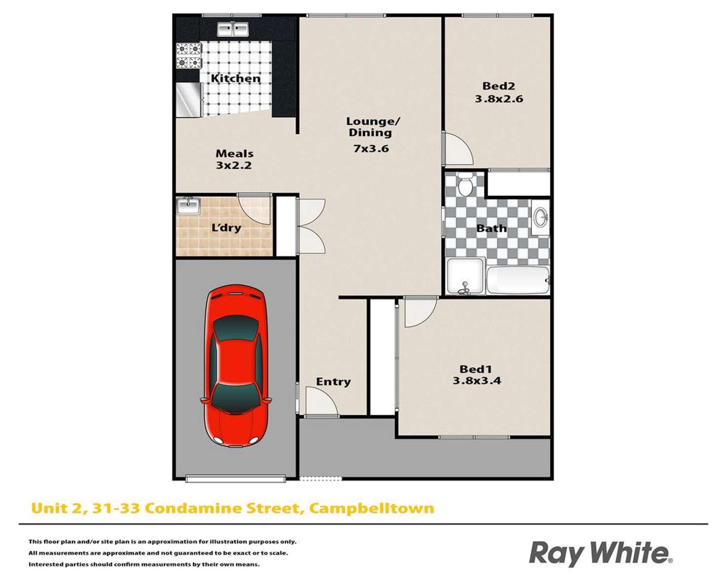 Floorplan of Homely house listing, 2/31-33 Condamine Street, Campbelltown NSW 2560