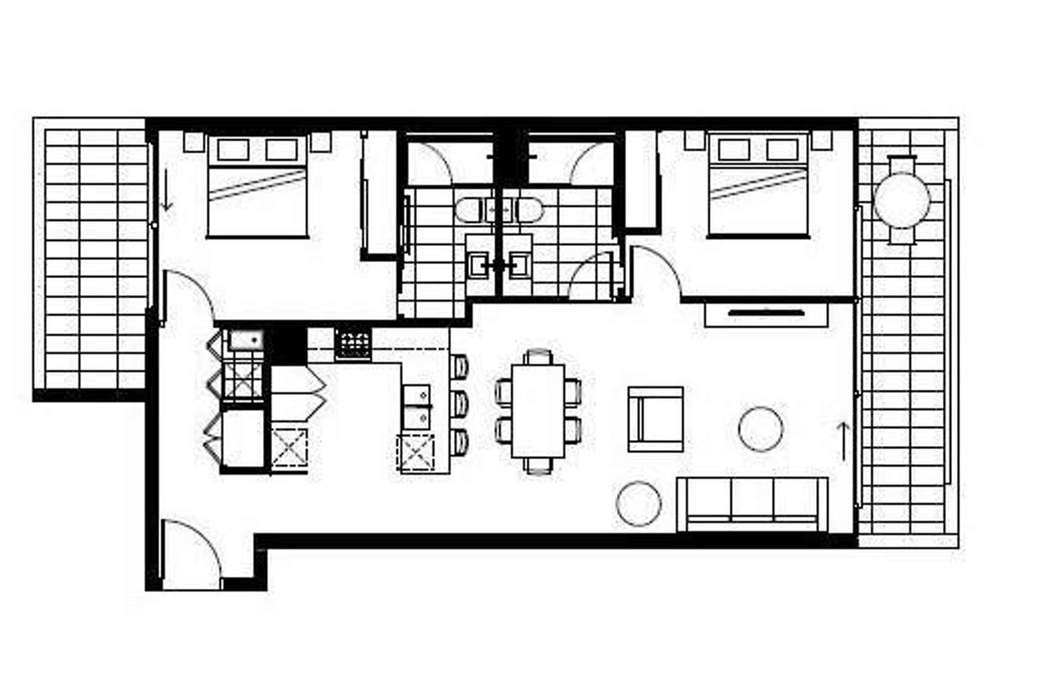 Floorplan of Homely apartment listing, 110/800 Sydney Road, Brunswick VIC 3056