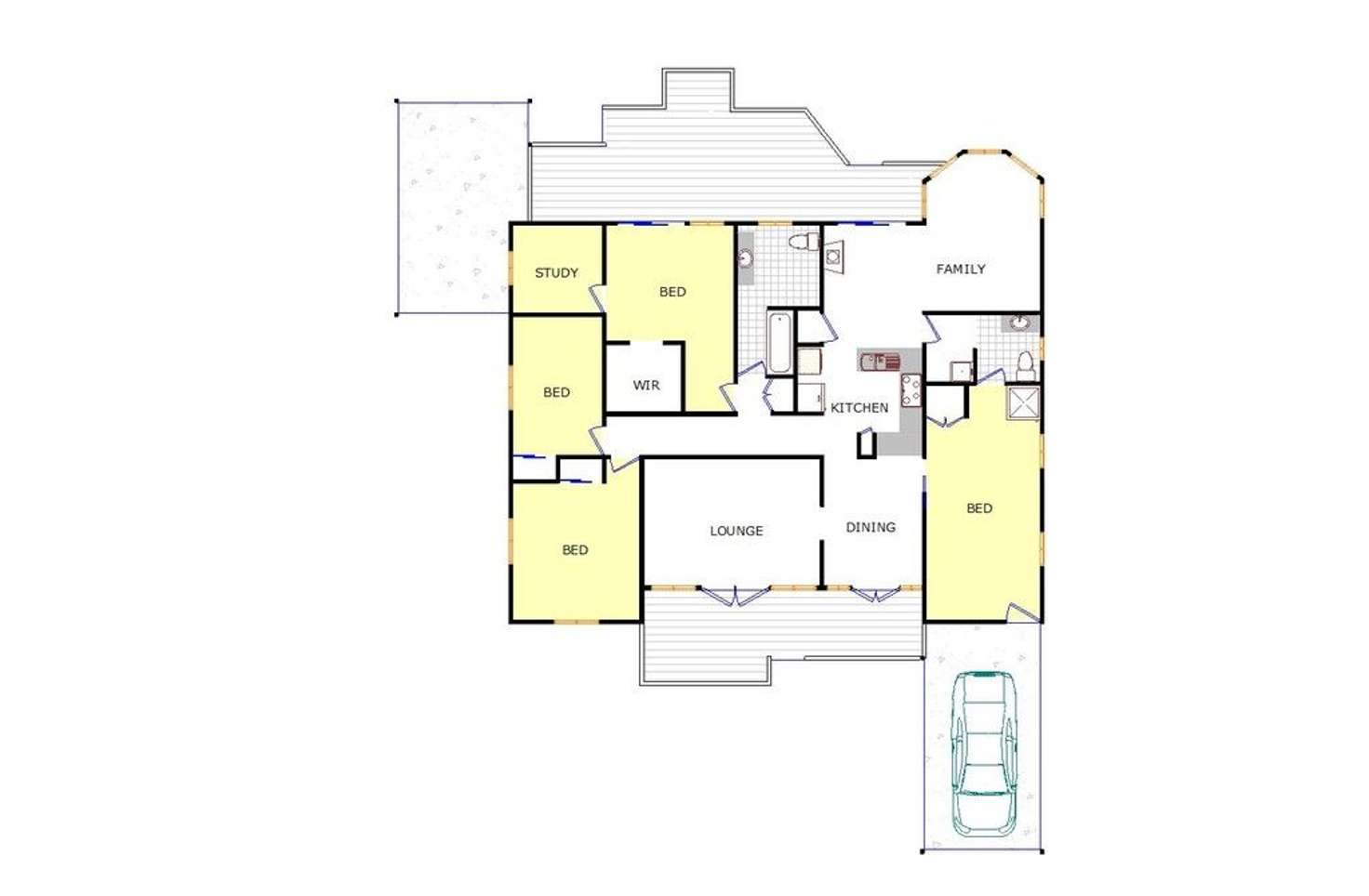 Floorplan of Homely house listing, 51 Long Street, Rangeville QLD 4350