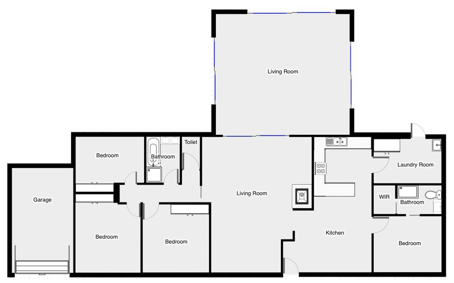 Floorplan of Homely house listing, 717 Cureton Avenue, Nichols Point VIC 3501