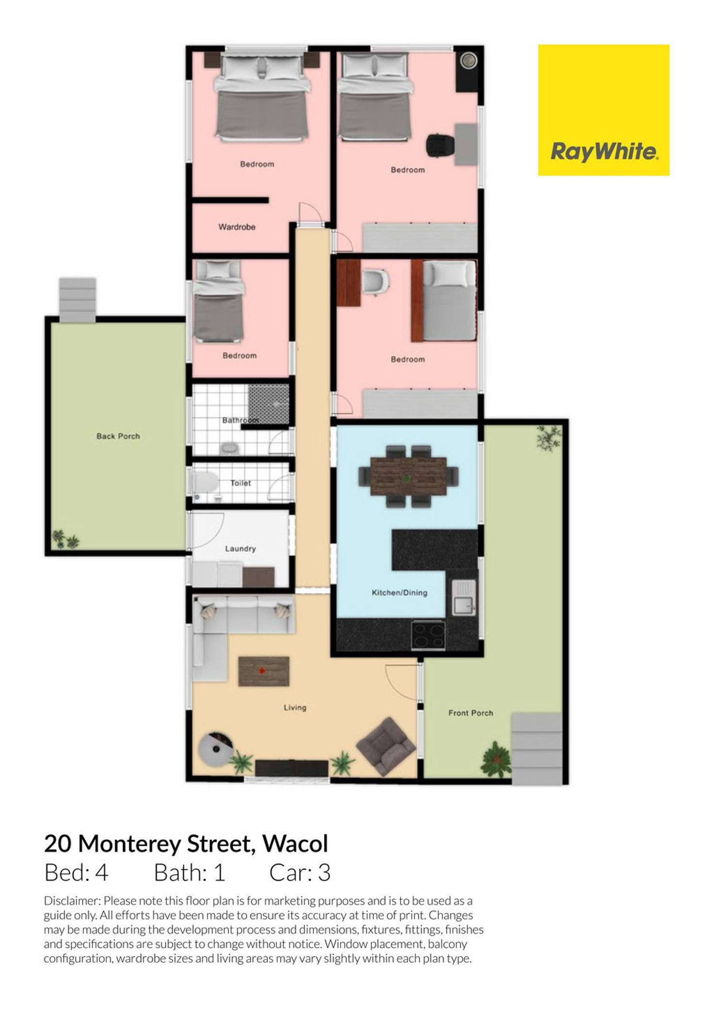 Floorplan of Homely house listing, 20 Monterey Street, Wacol QLD 4076