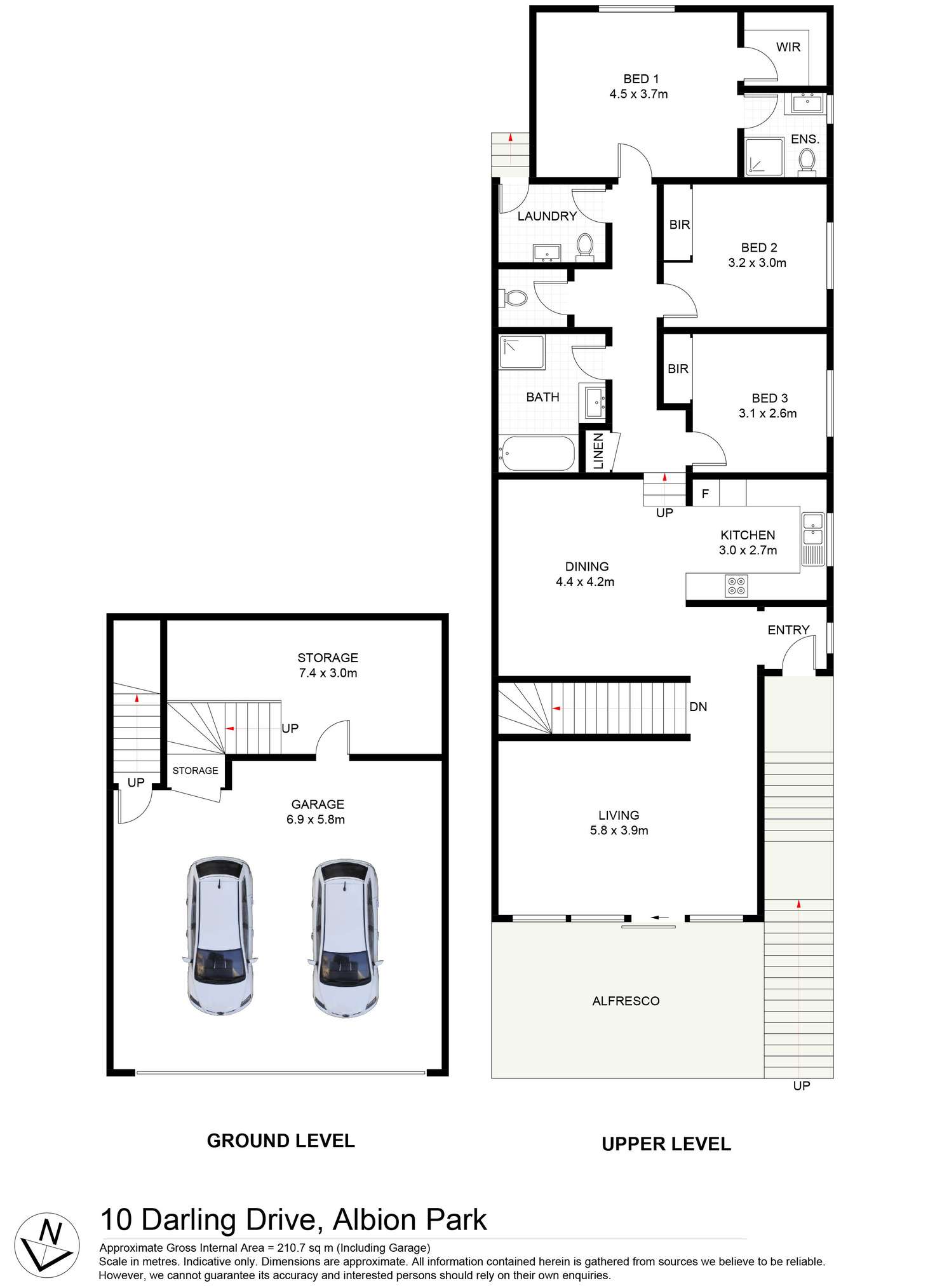 Floorplan of Homely semiDetached listing, 10 Darling Drive, Albion Park NSW 2527