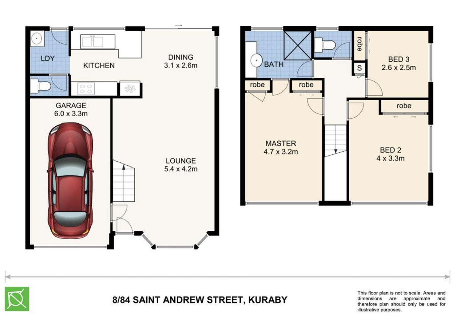 Floorplan of Homely townhouse listing, 8/84 St Andrew Street, Kuraby QLD 4112
