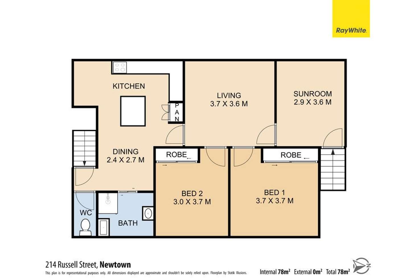 Floorplan of Homely house listing, 214 Russell Street, Newtown QLD 4350