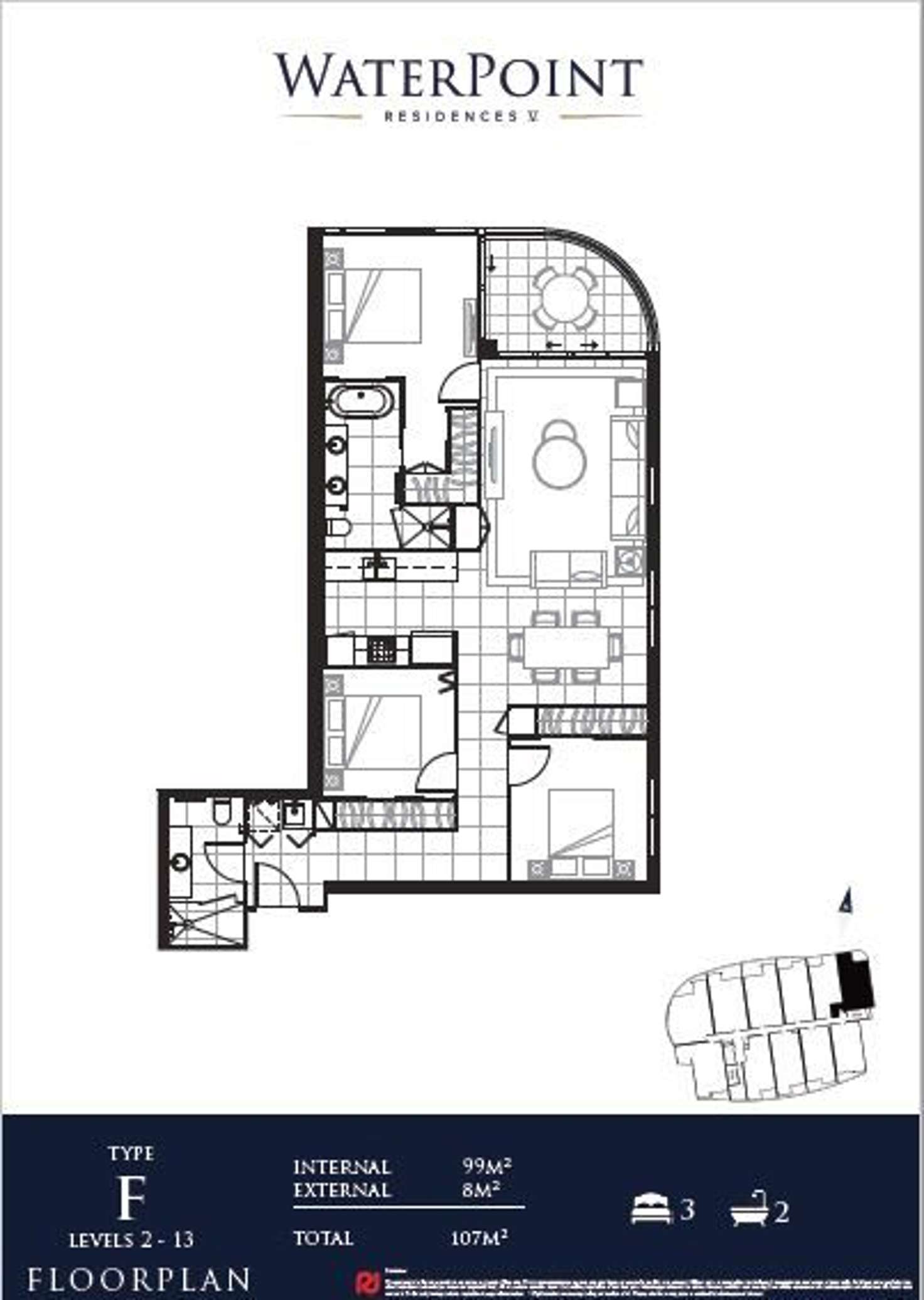 Floorplan of Homely unit listing, 5908/5 Harbour Side Court, Biggera Waters QLD 4216