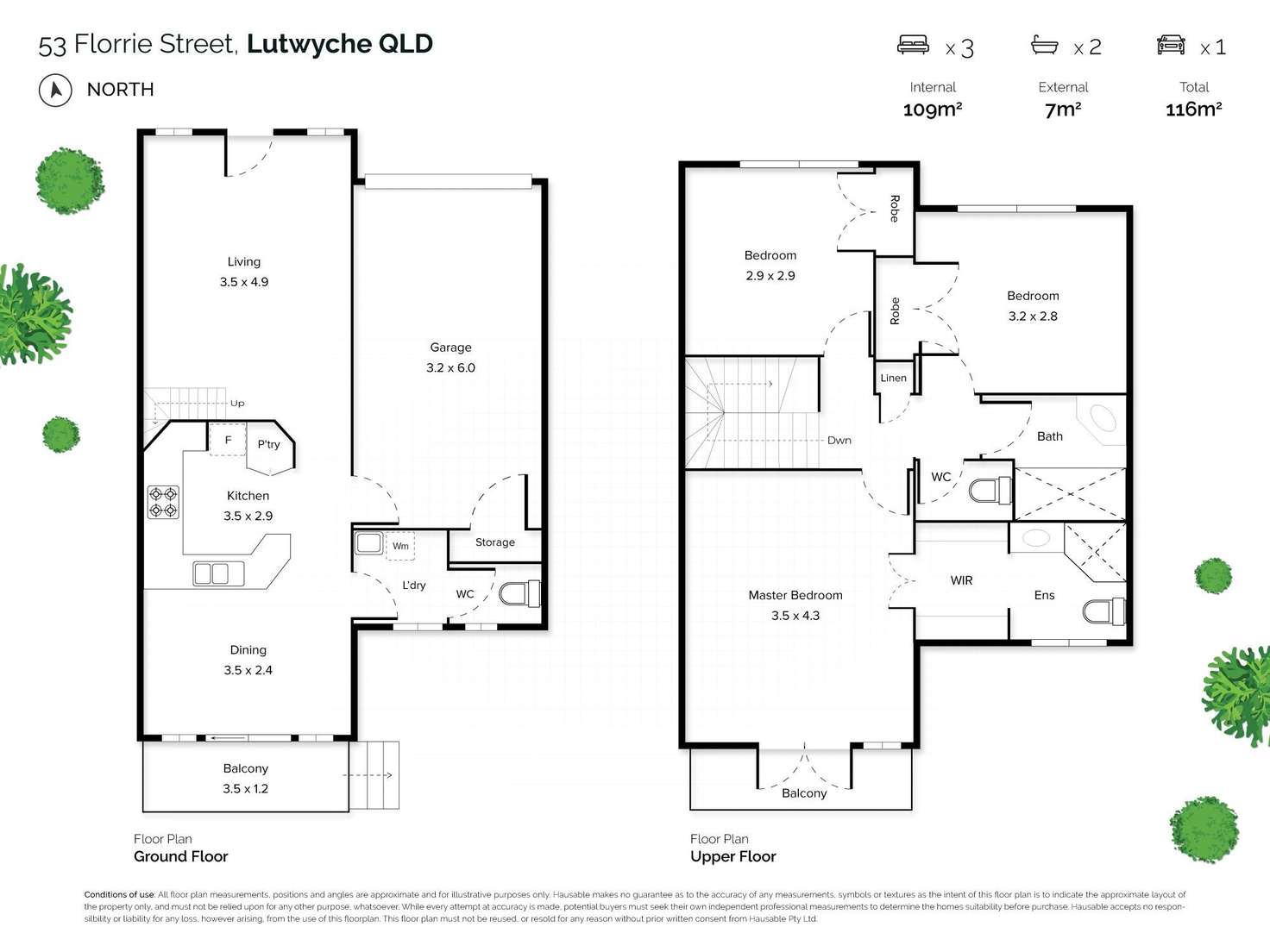 Floorplan of Homely townhouse listing, 9/53 Florrie Street, Lutwyche QLD 4030