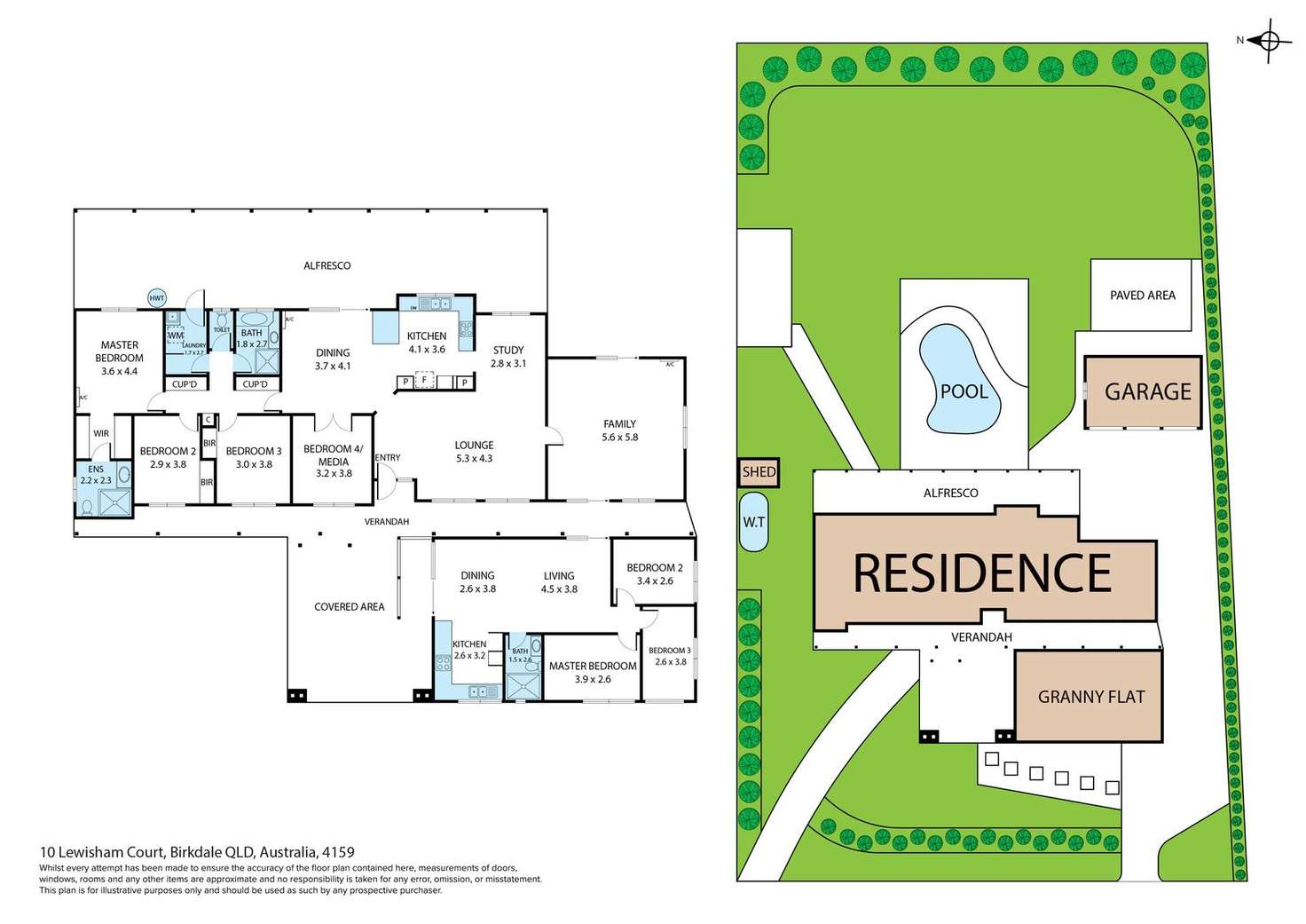 Floorplan of Homely house listing, 10 Lewisham Court, Birkdale QLD 4159