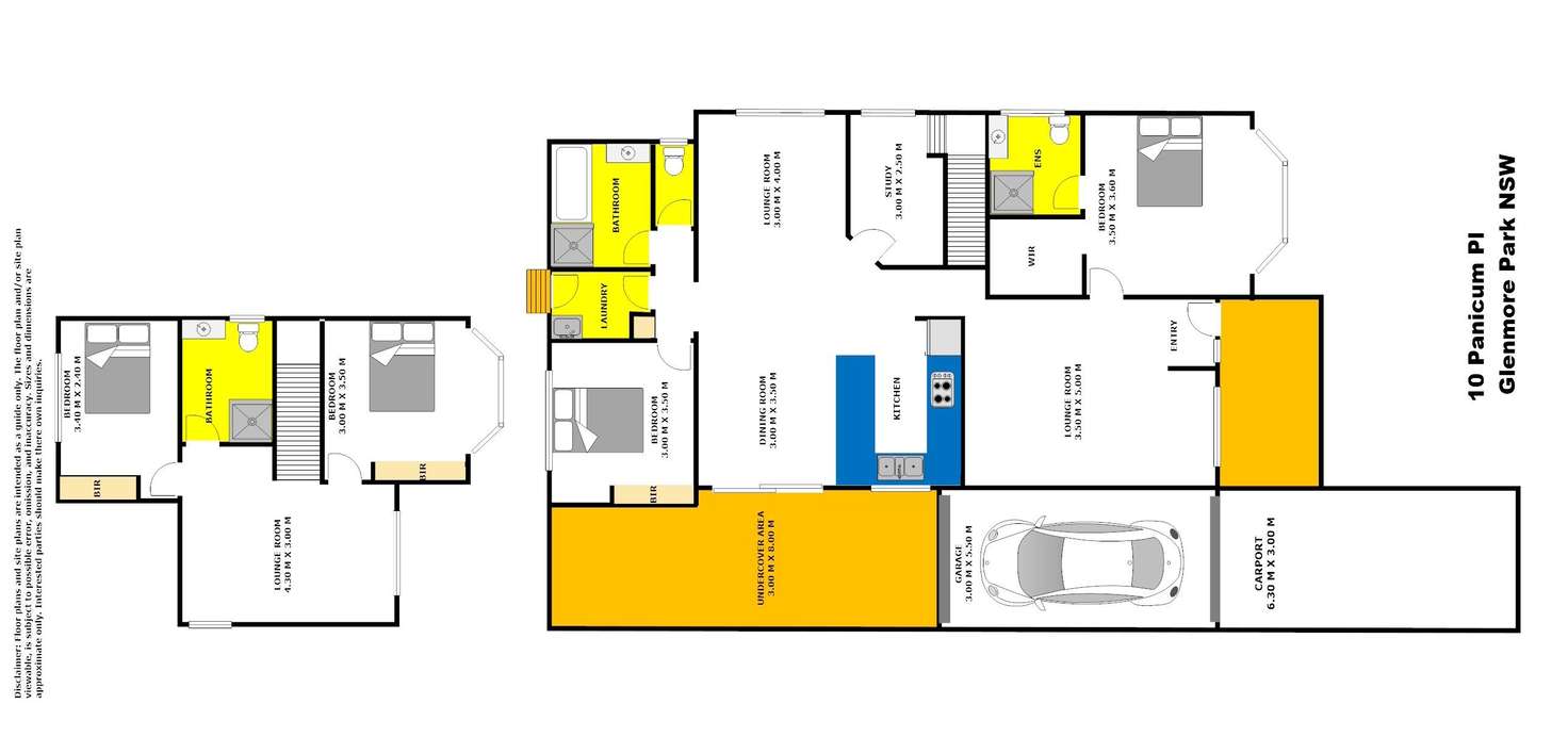 Floorplan of Homely house listing, 10 Panicum Place, Glenmore Park NSW 2745