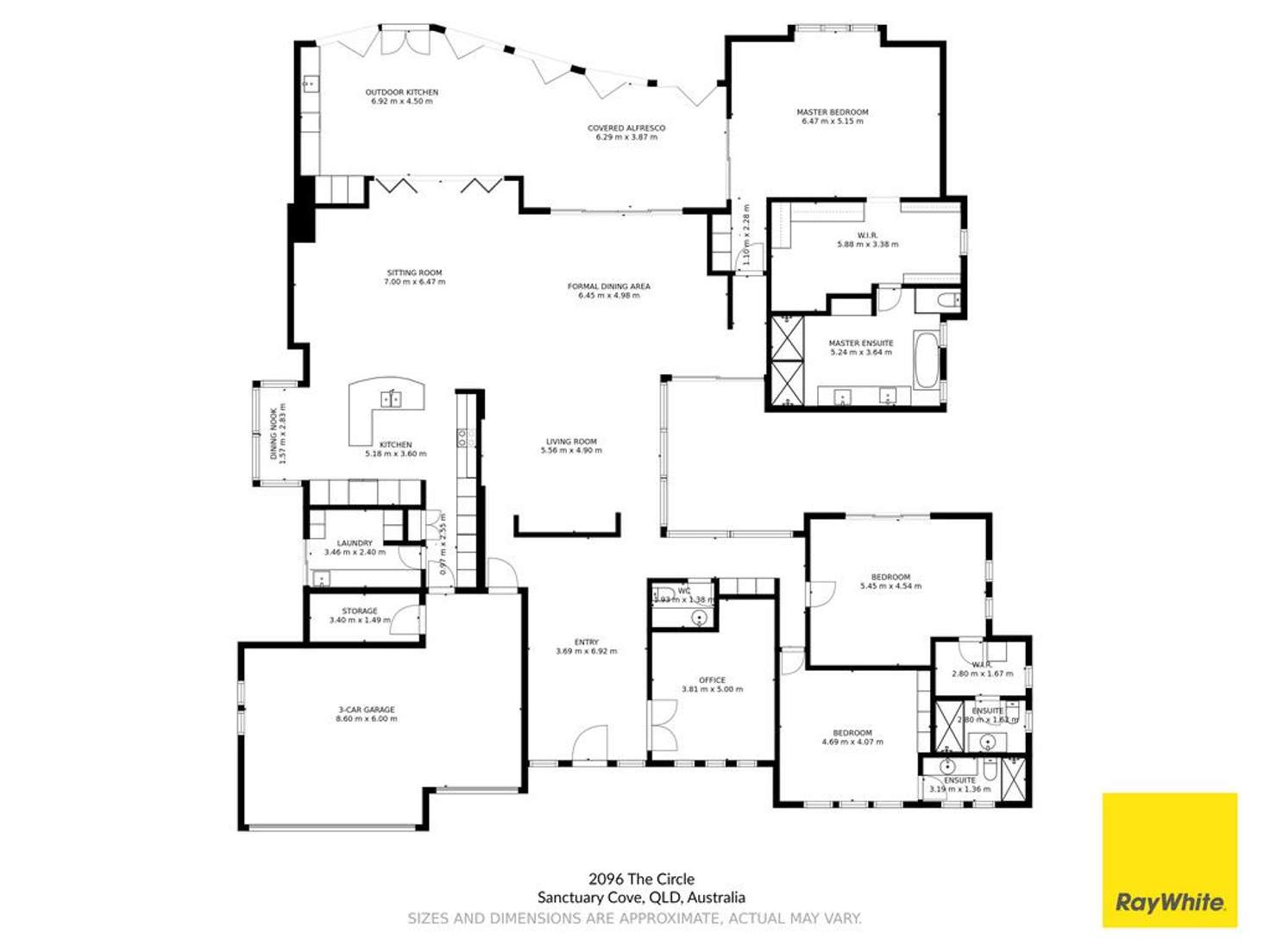 Floorplan of Homely house listing, 2096 The Circle, Sanctuary Cove QLD 4212