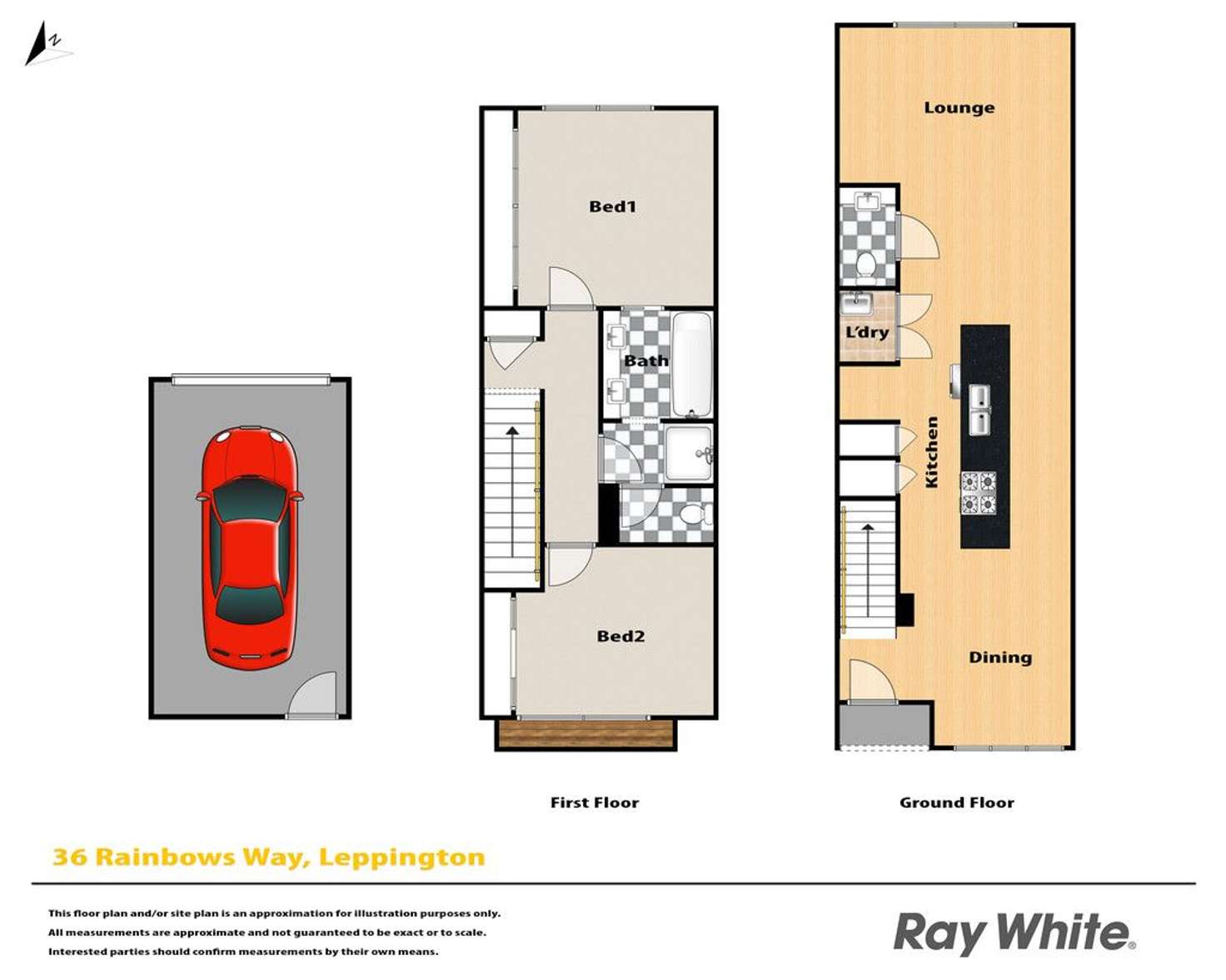 Floorplan of Homely house listing, 36 Rainbows Way, Leppington NSW 2179