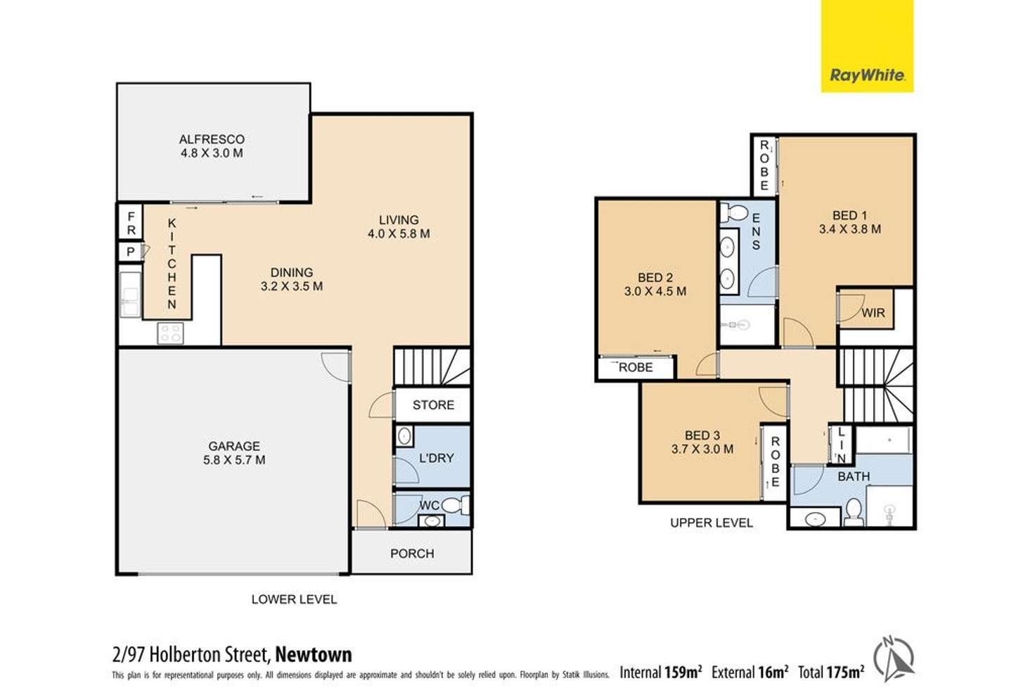 Floorplan of Homely townhouse listing, Unit 2/97 Holberton Street, Newtown QLD 4350